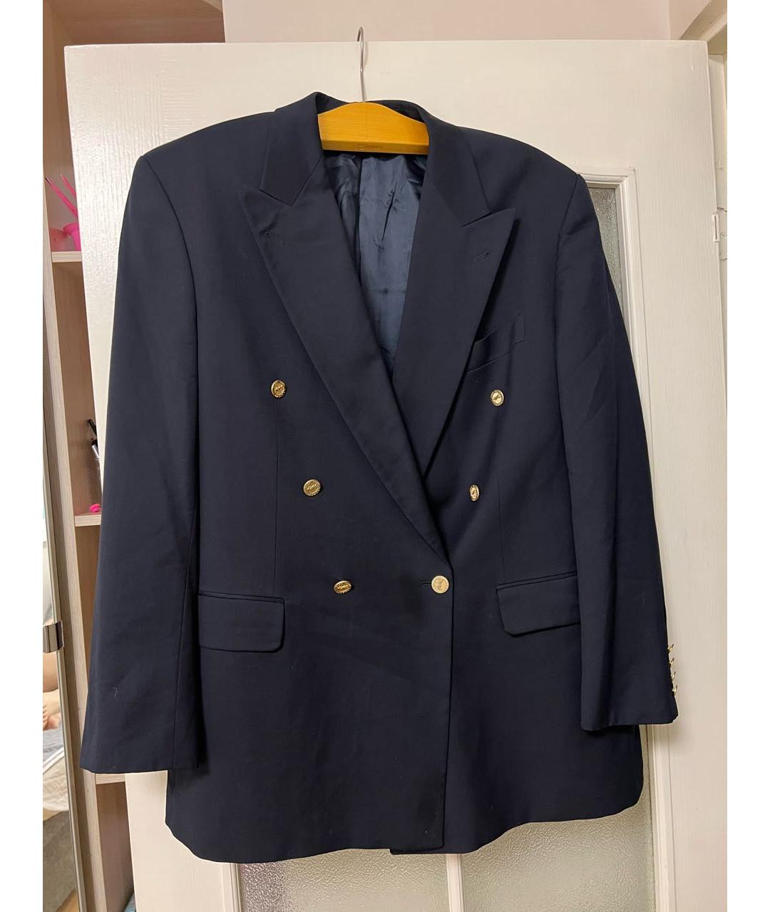 SAINT LAURENT Темно-синий вискозный пиджак, фото 9