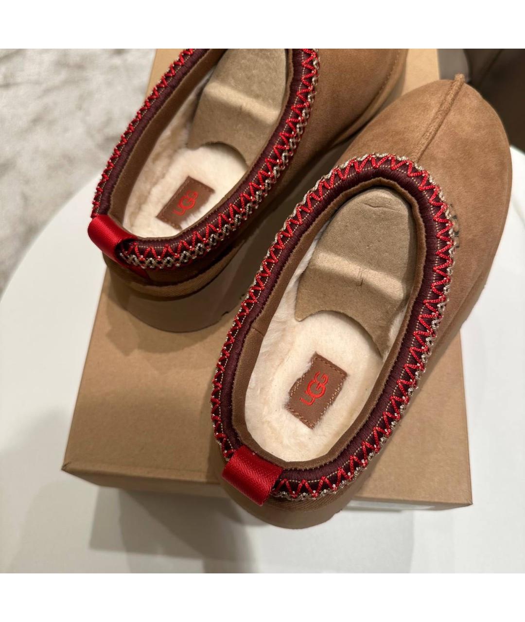 UGG AUSTRALIA Коричневые замшевые ботинки, фото 3