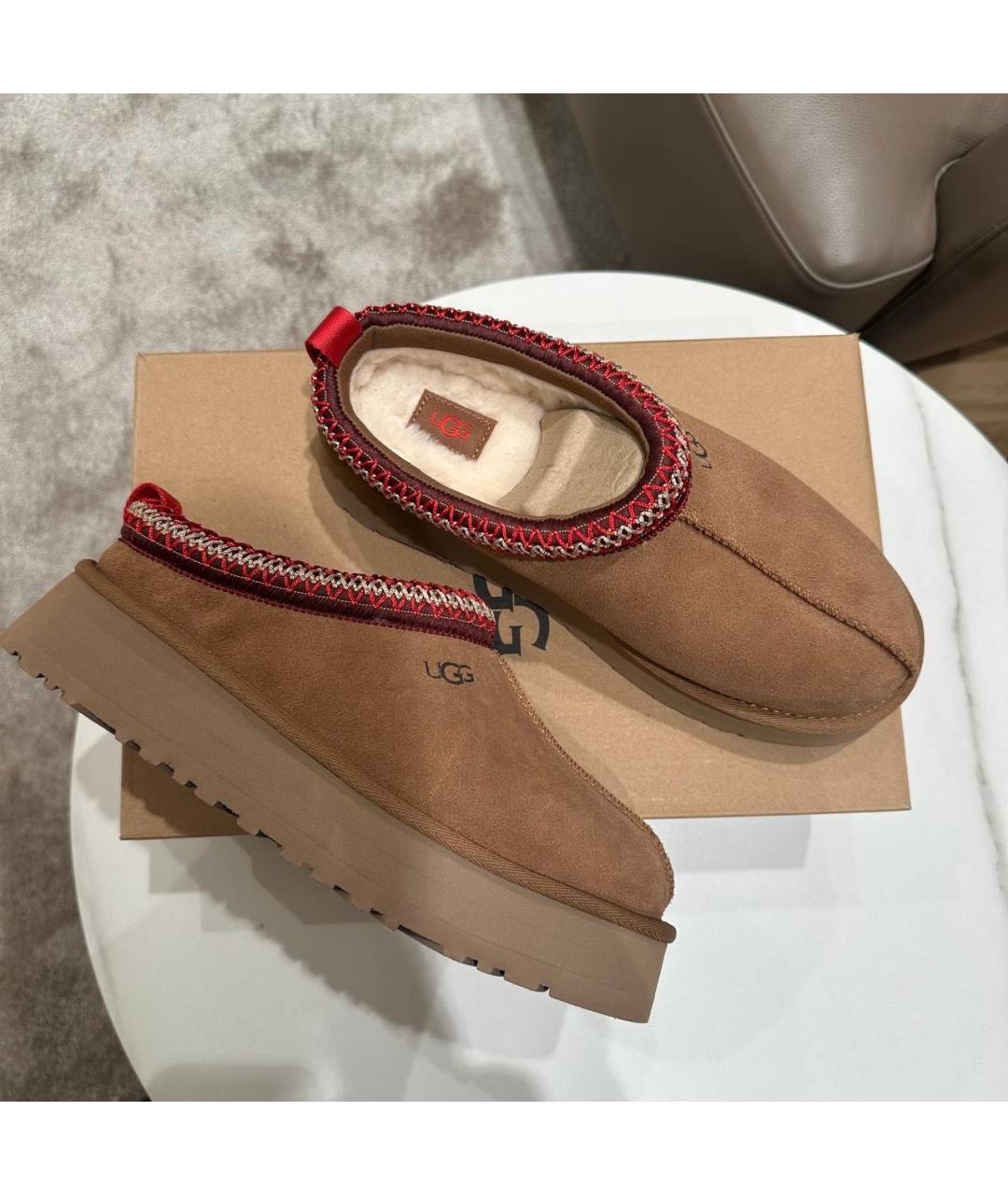 UGG AUSTRALIA Коричневые замшевые ботинки, фото 7
