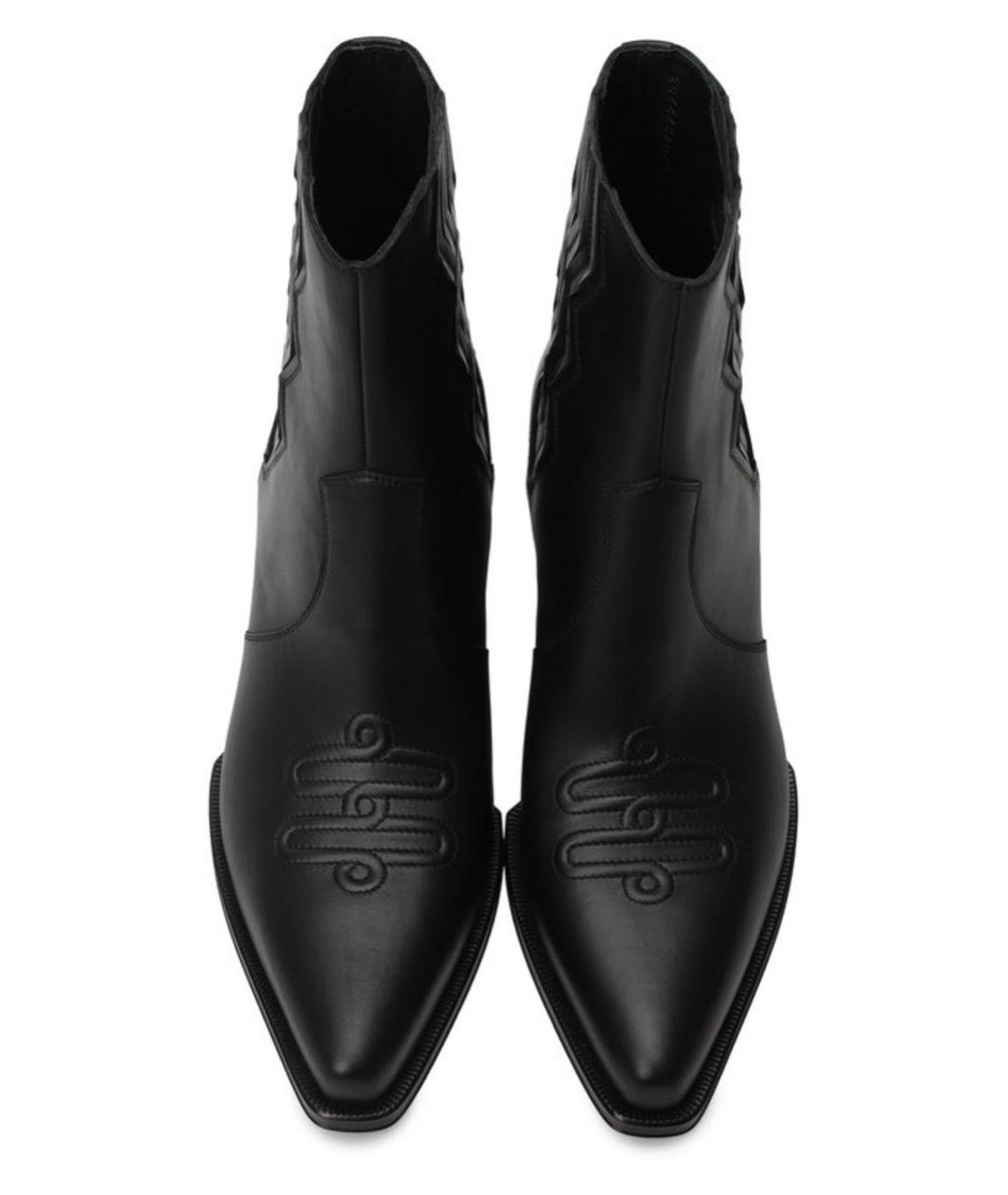 HERMES Черные кожаные ботинки, фото 2