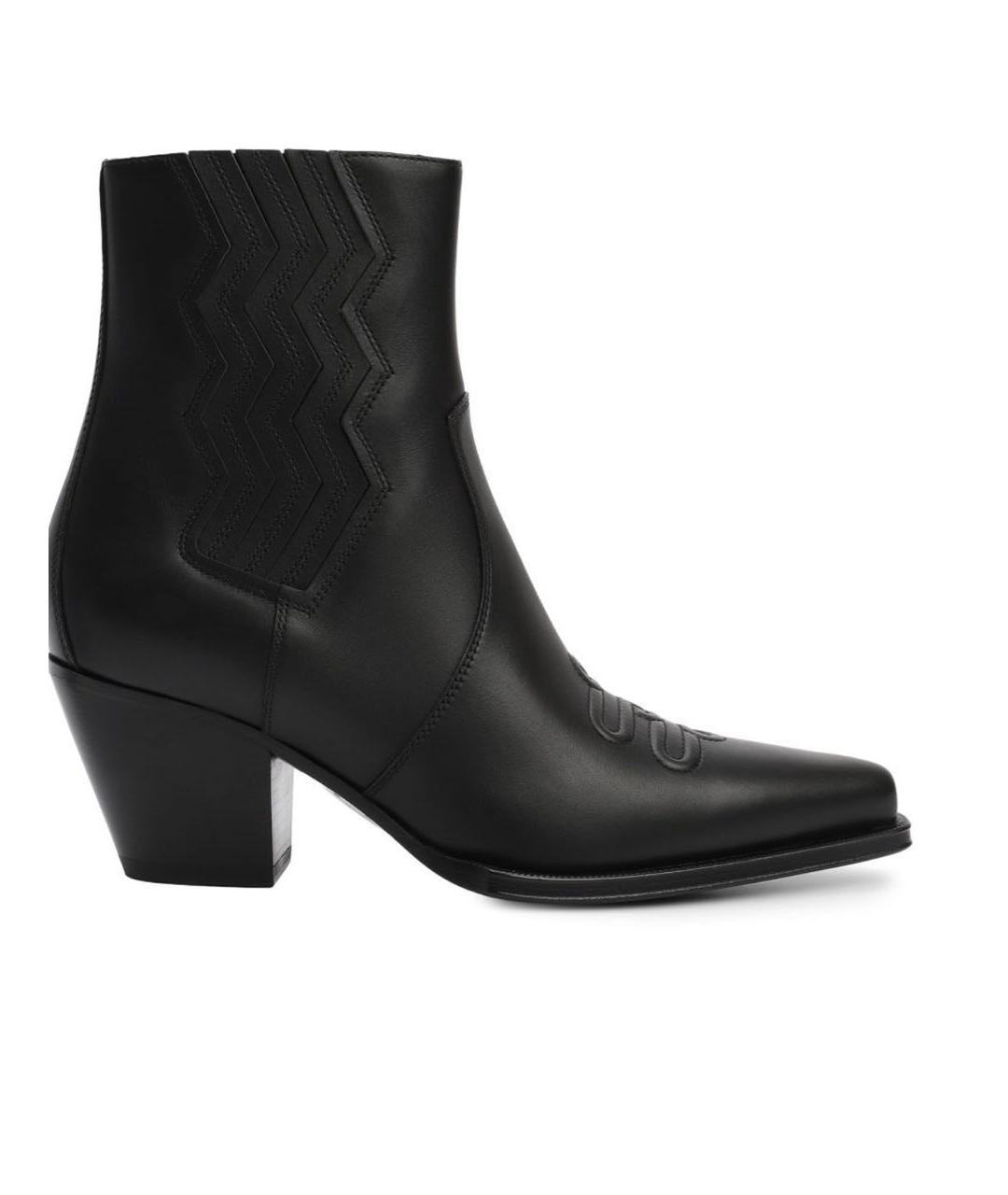 HERMES Черные кожаные ботинки, фото 4