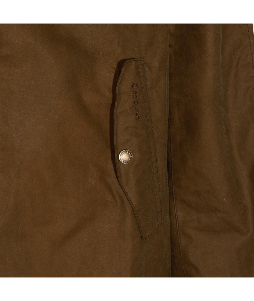 BARBOUR Коричневое хлопковое пальто, фото 3