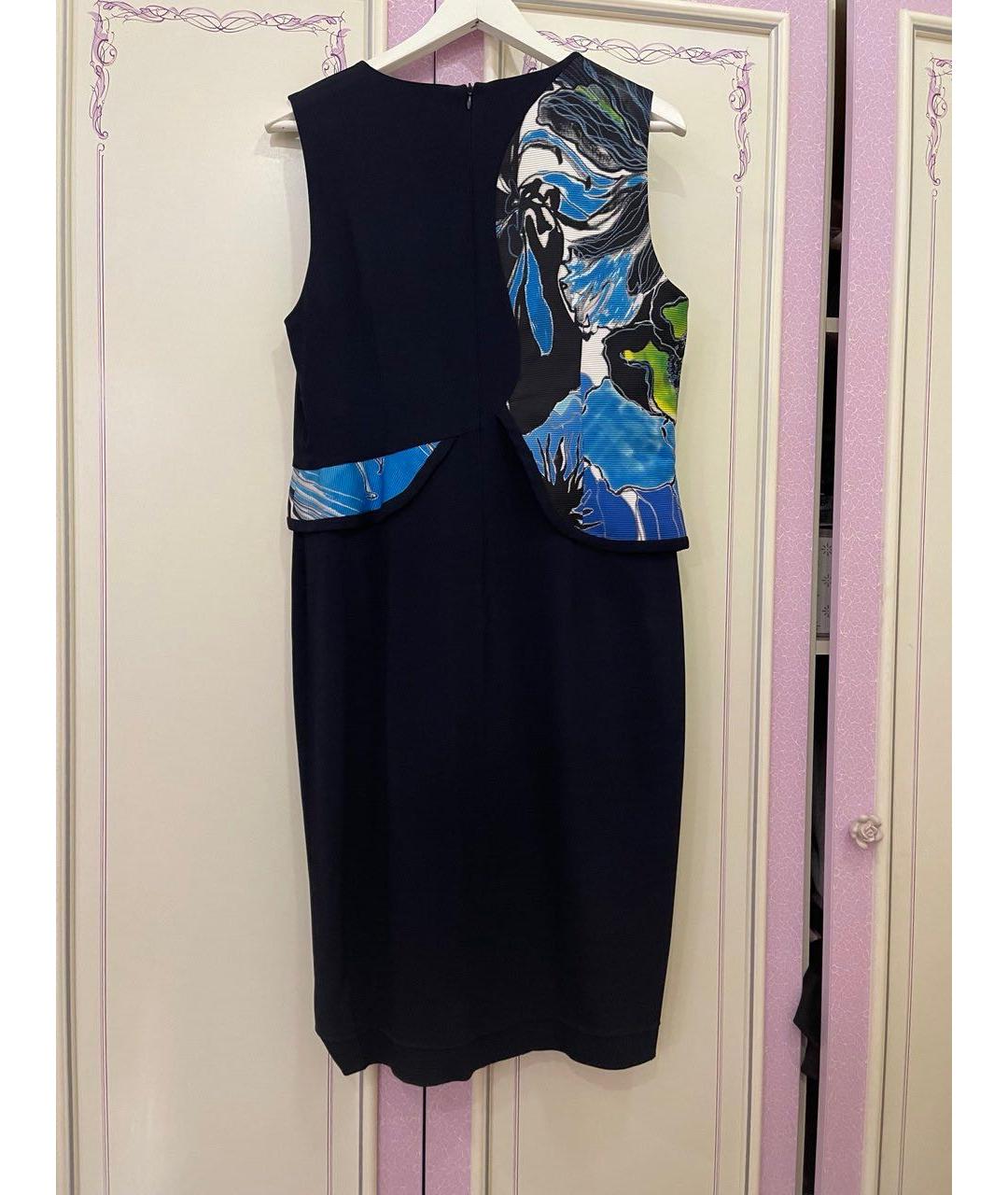 D.EXTERIOR Темно-синее вискозное платье, фото 2