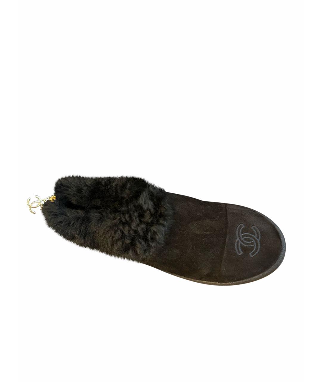 CHANEL Черные лоферы, фото 1