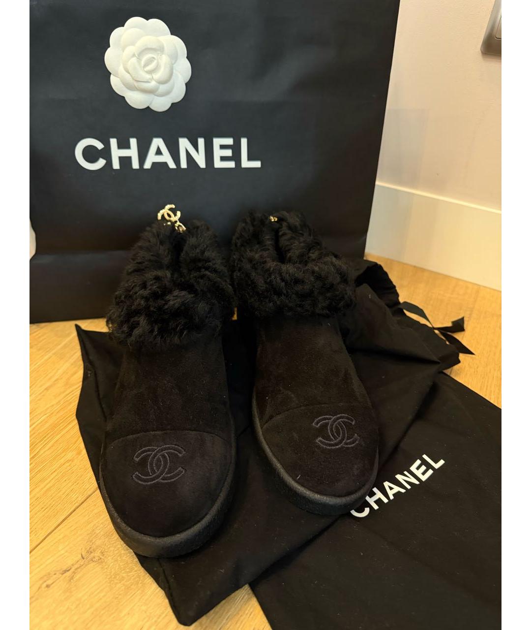 CHANEL Черные лоферы, фото 2