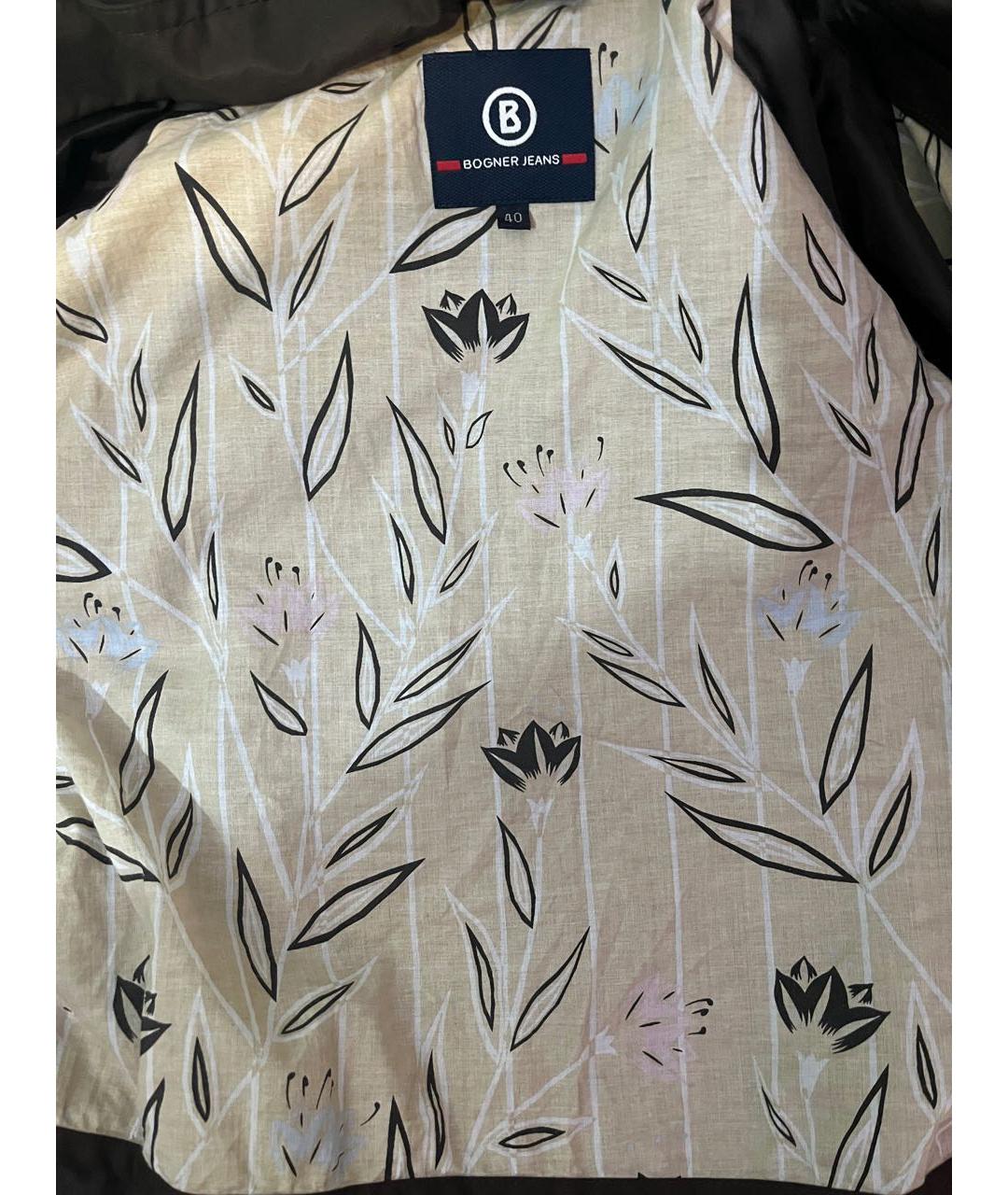 BOGNER Коричневый полиамидовый тренч/плащ, фото 3