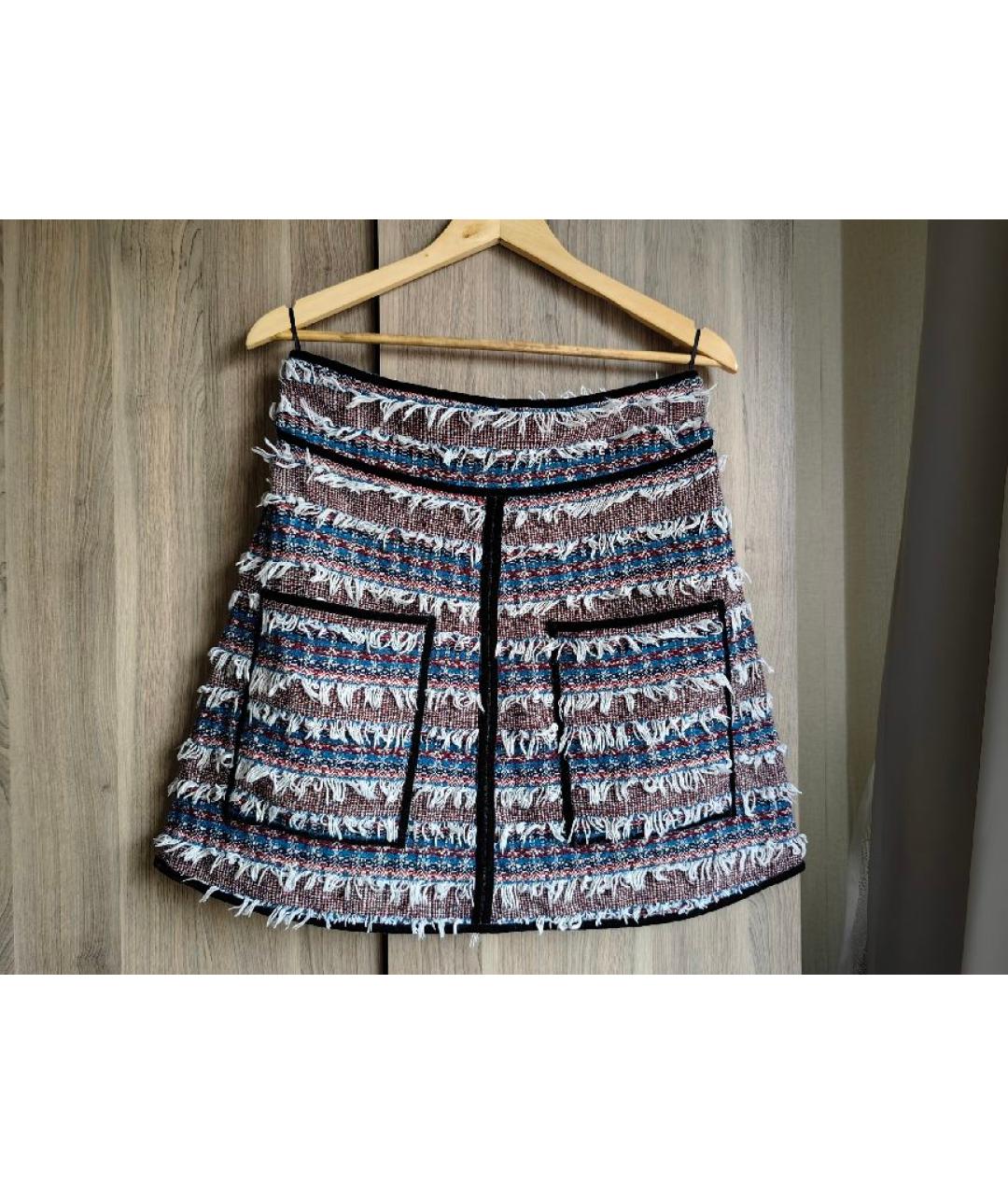 SEE BY CHLOE Мульти хлопковая юбка мини, фото 10