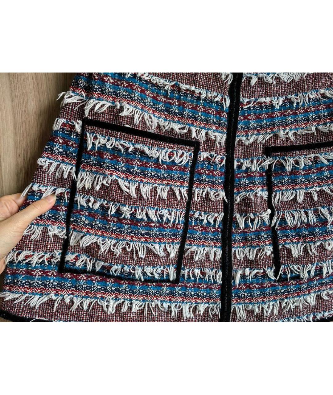 SEE BY CHLOE Мульти хлопковая юбка мини, фото 4