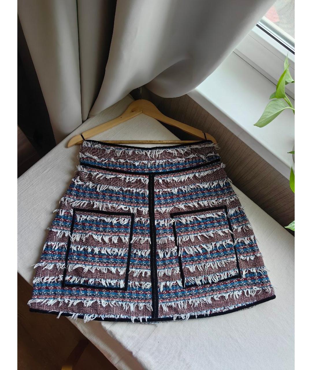 SEE BY CHLOE Мульти хлопковая юбка мини, фото 6