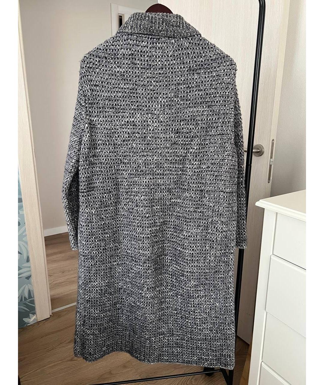 CHRISTIAN DIOR Серый шерстяной кардиган, фото 2