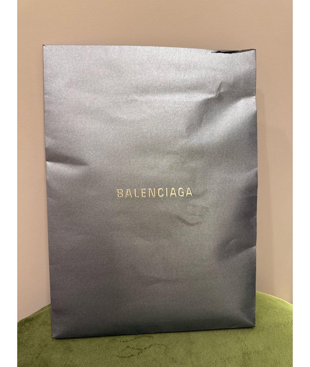 BALENCIAGA Желтая хлопковая футболка, фото 8