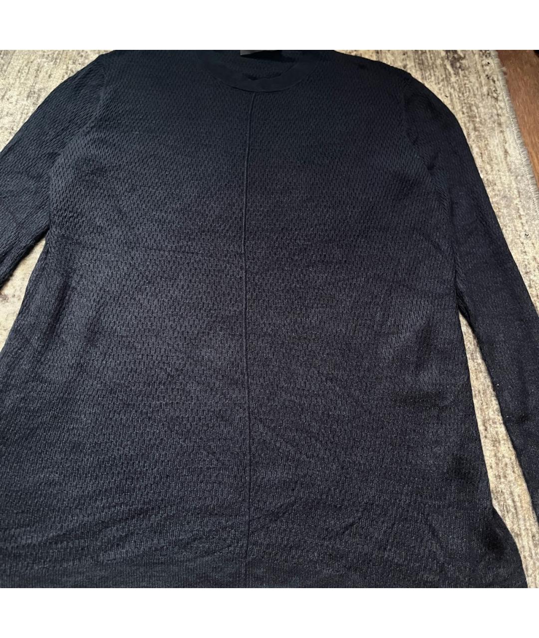 DIESEL BLACK GOLD Черный вискозный джемпер / свитер, фото 3