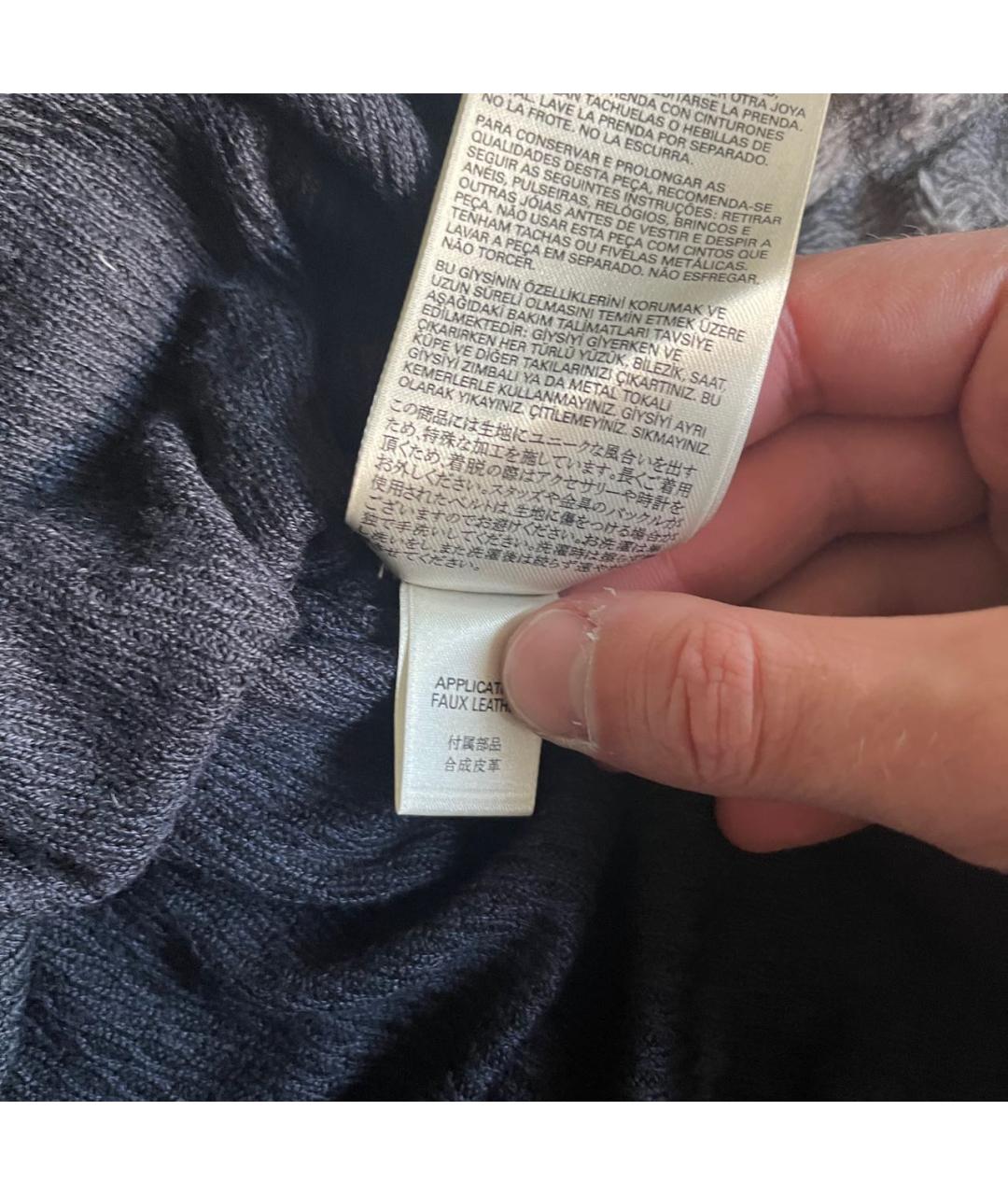 DIESEL BLACK GOLD Черный вискозный джемпер / свитер, фото 7