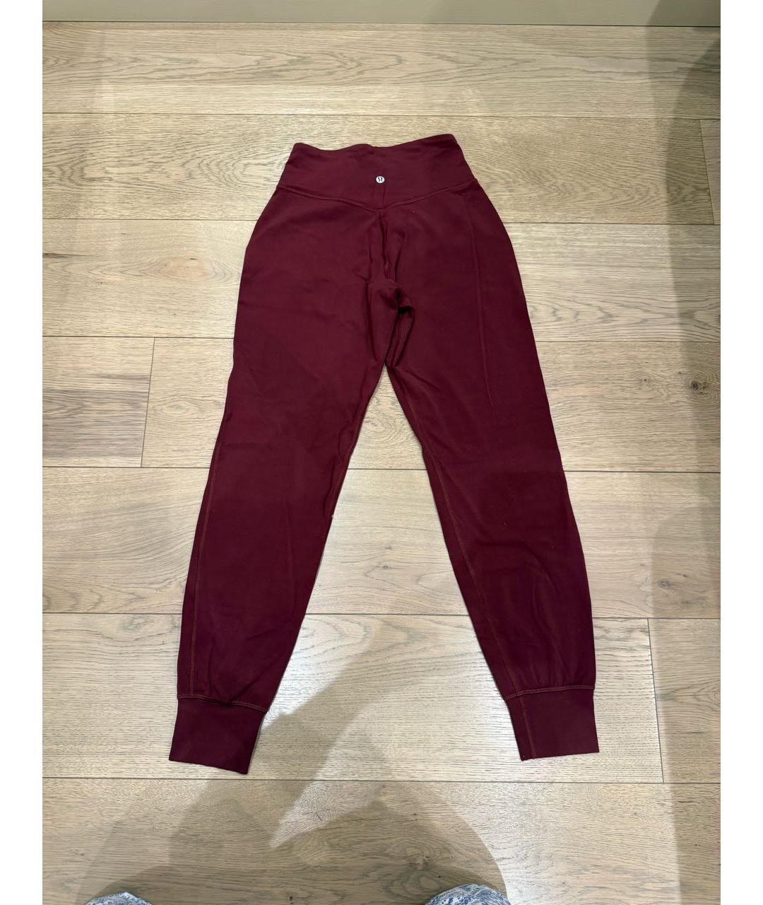 Lululemon Бордовые полиэстеровые спортивные брюки и шорты, фото 2