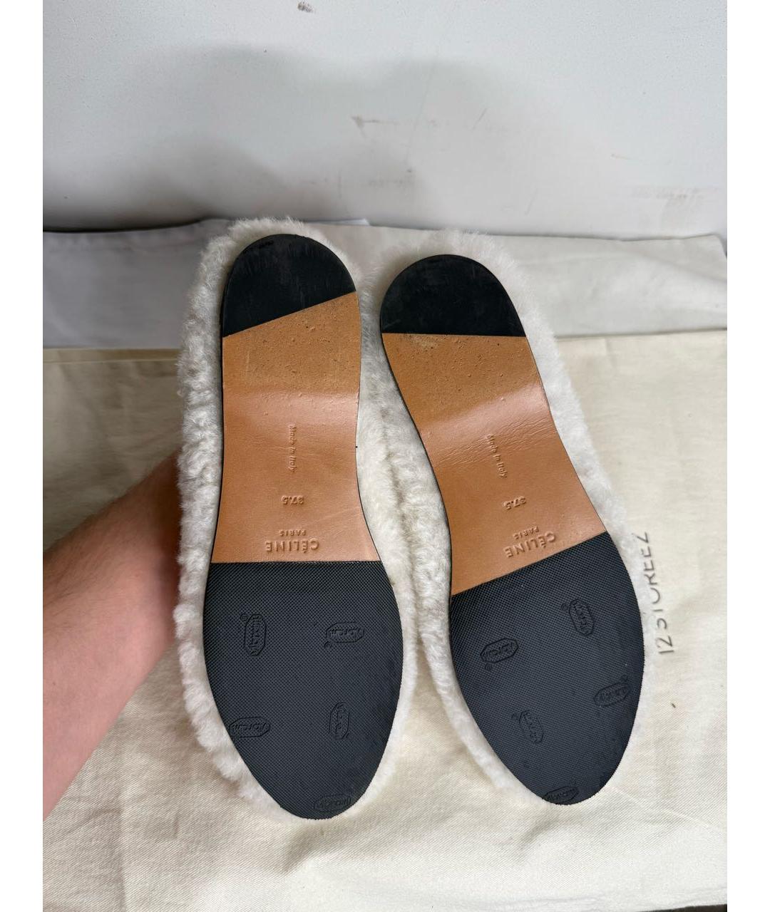 CELINE Белые балетки, фото 5