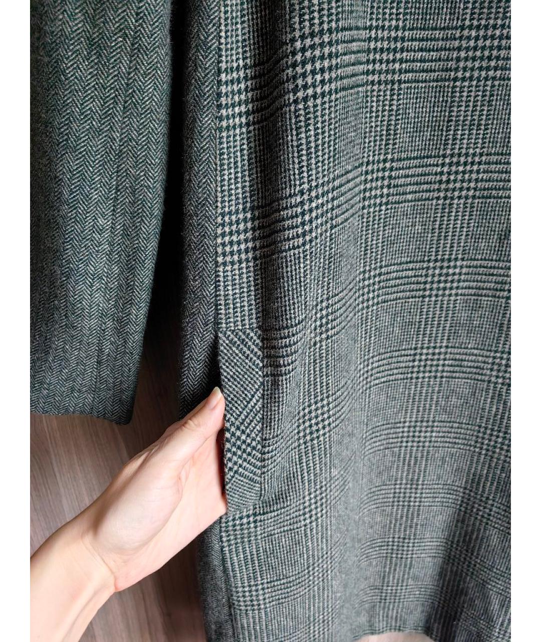 WEEKEND MAX MARA Зеленые шерстяное повседневное платье, фото 5