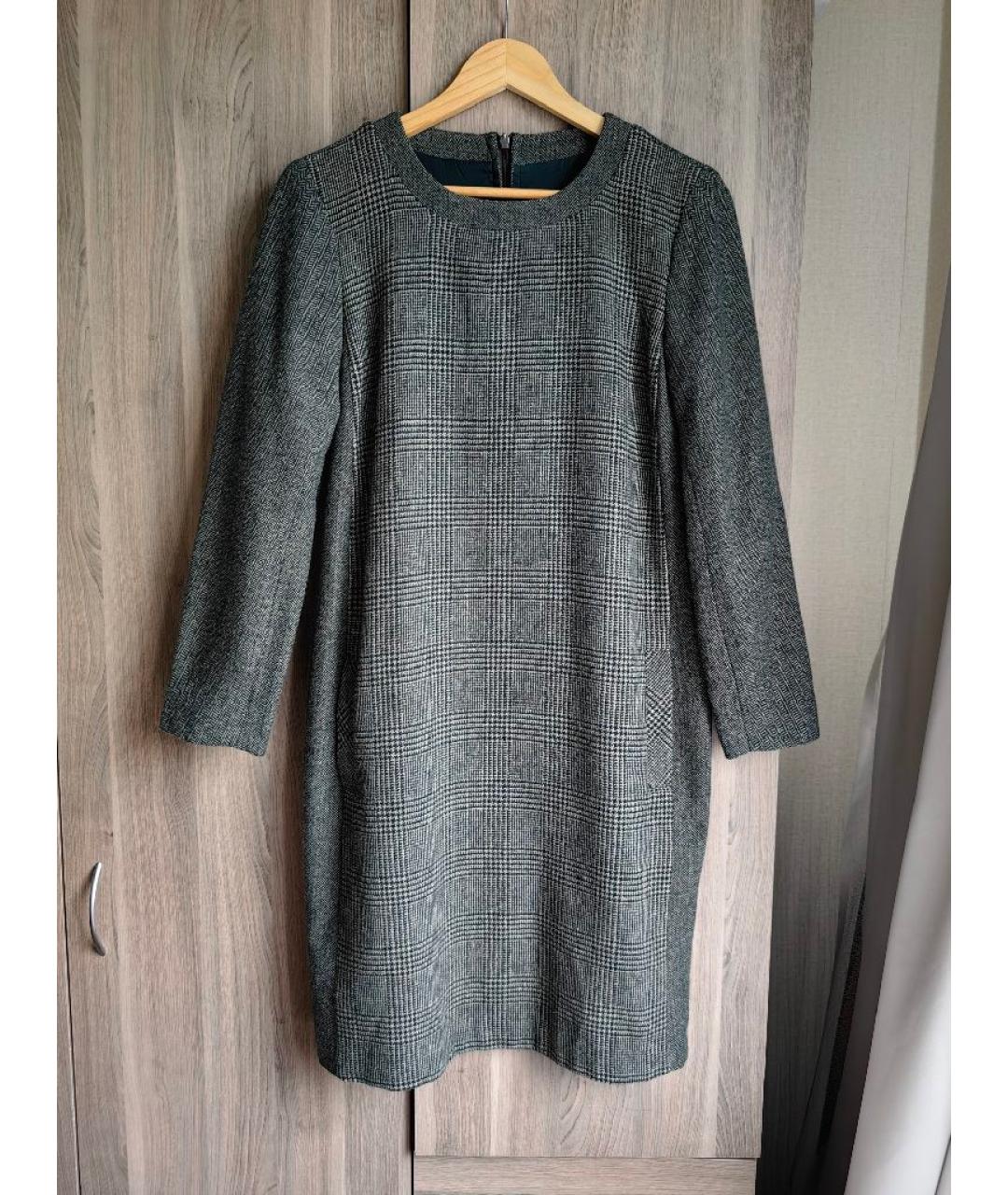 WEEKEND MAX MARA Зеленые шерстяное повседневное платье, фото 6