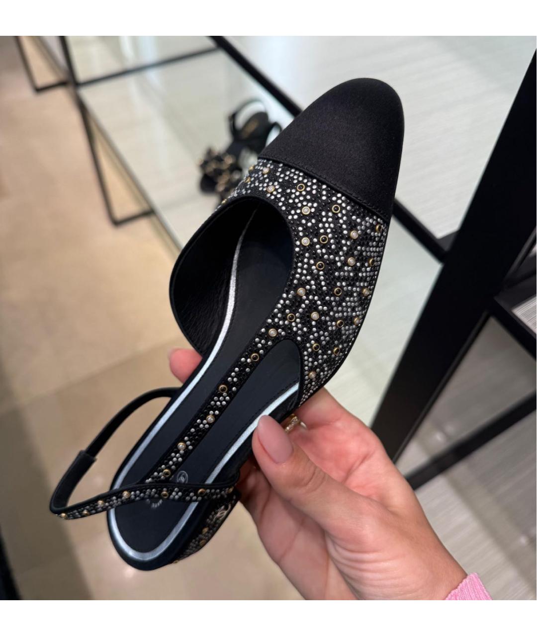 CHANEL Черные туфли, фото 3