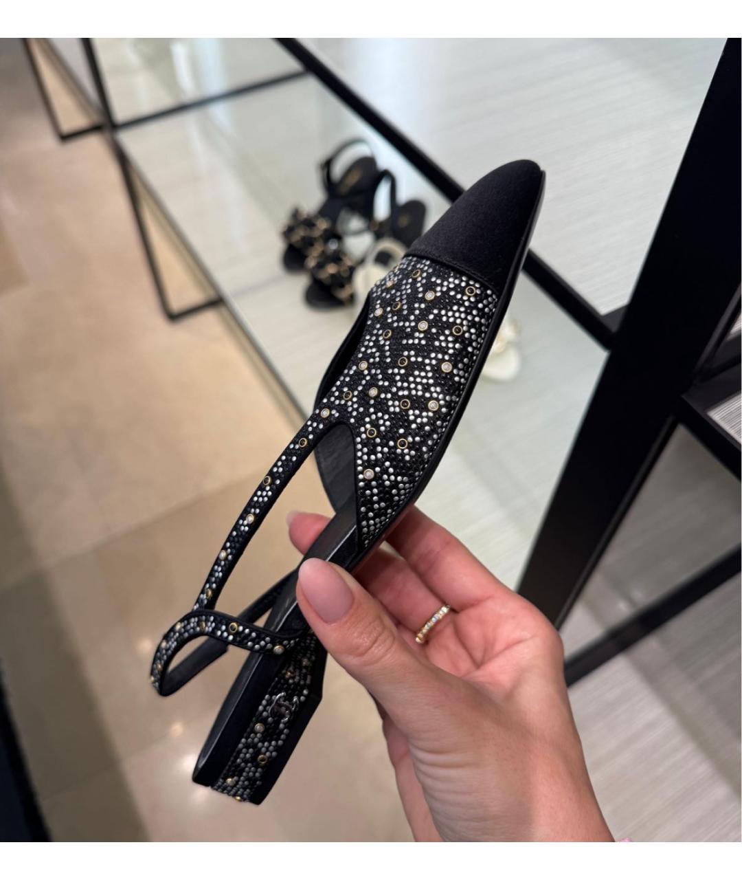 CHANEL Черные туфли, фото 4