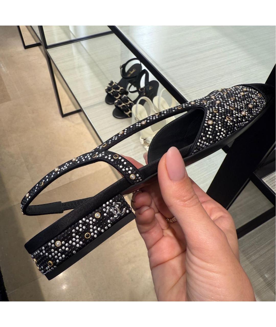 CHANEL Черные туфли, фото 2