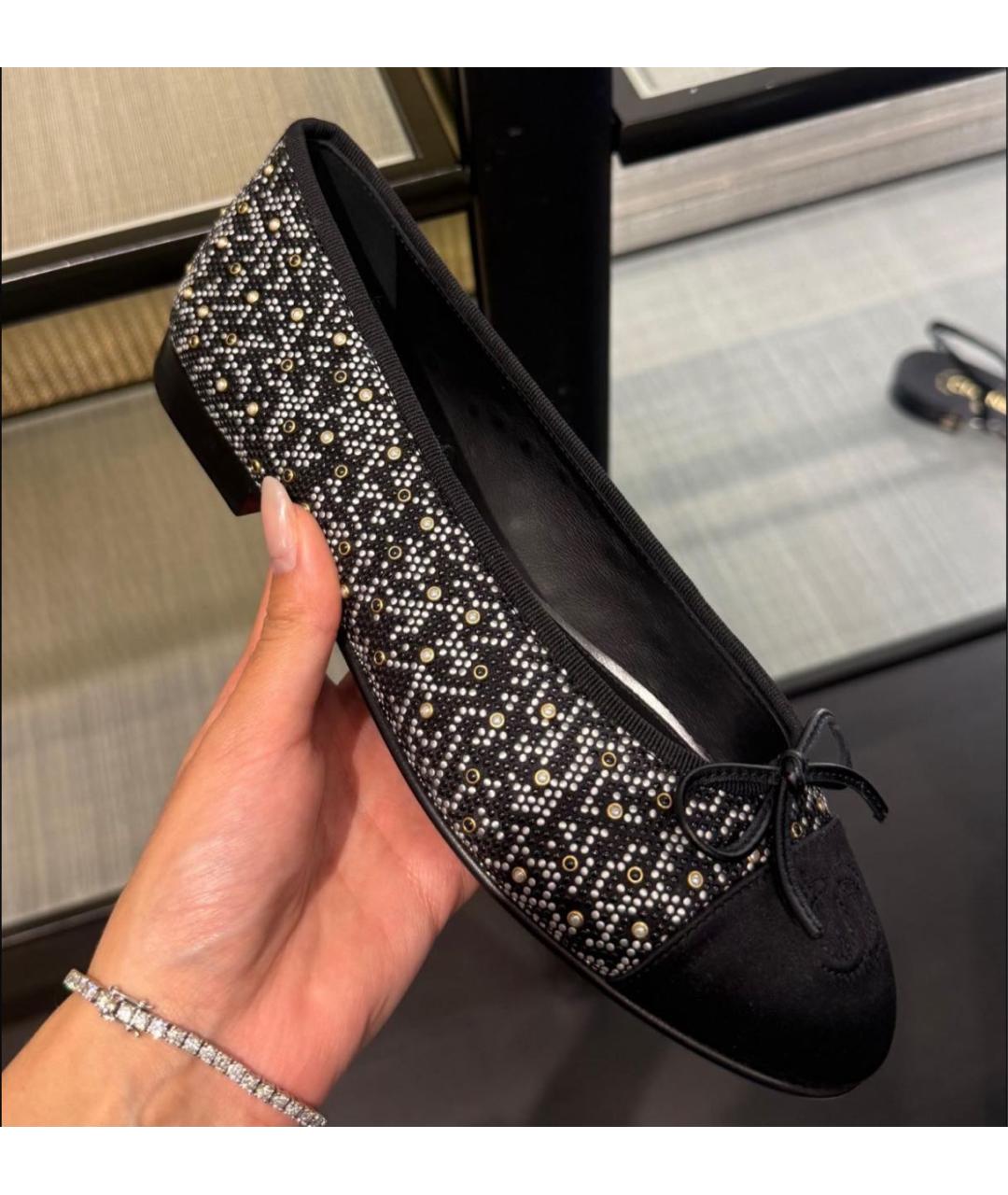 CHANEL Черные замшевые балетки, фото 3