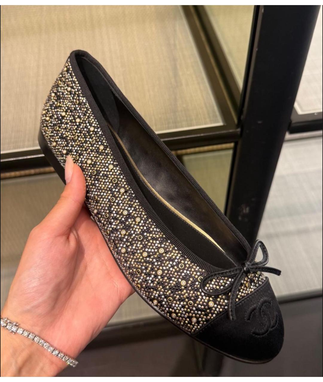 CHANEL Черные замшевые туфли, фото 2