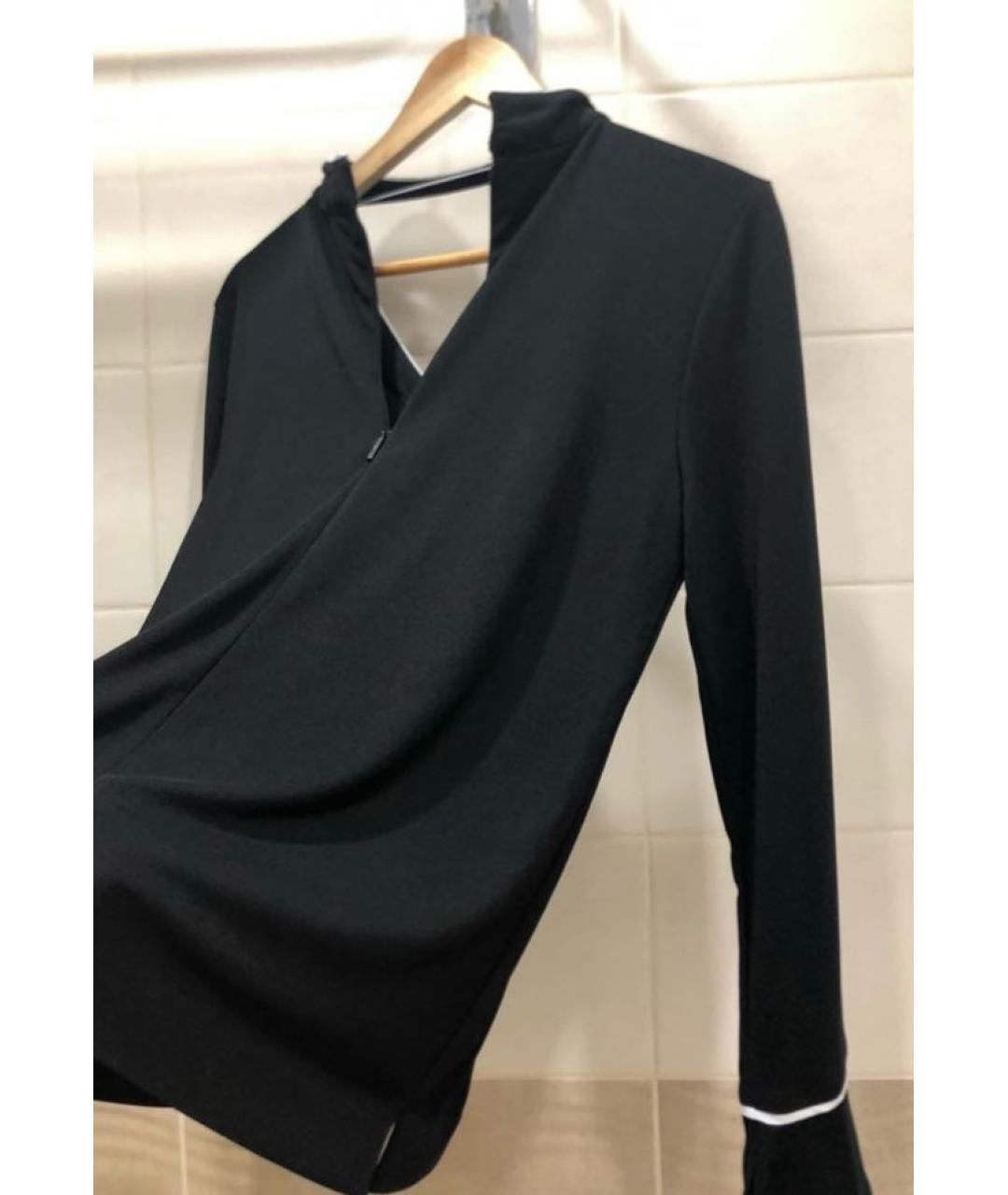 KARL LAGERFELD Черная полиэстеровая блузы, фото 3