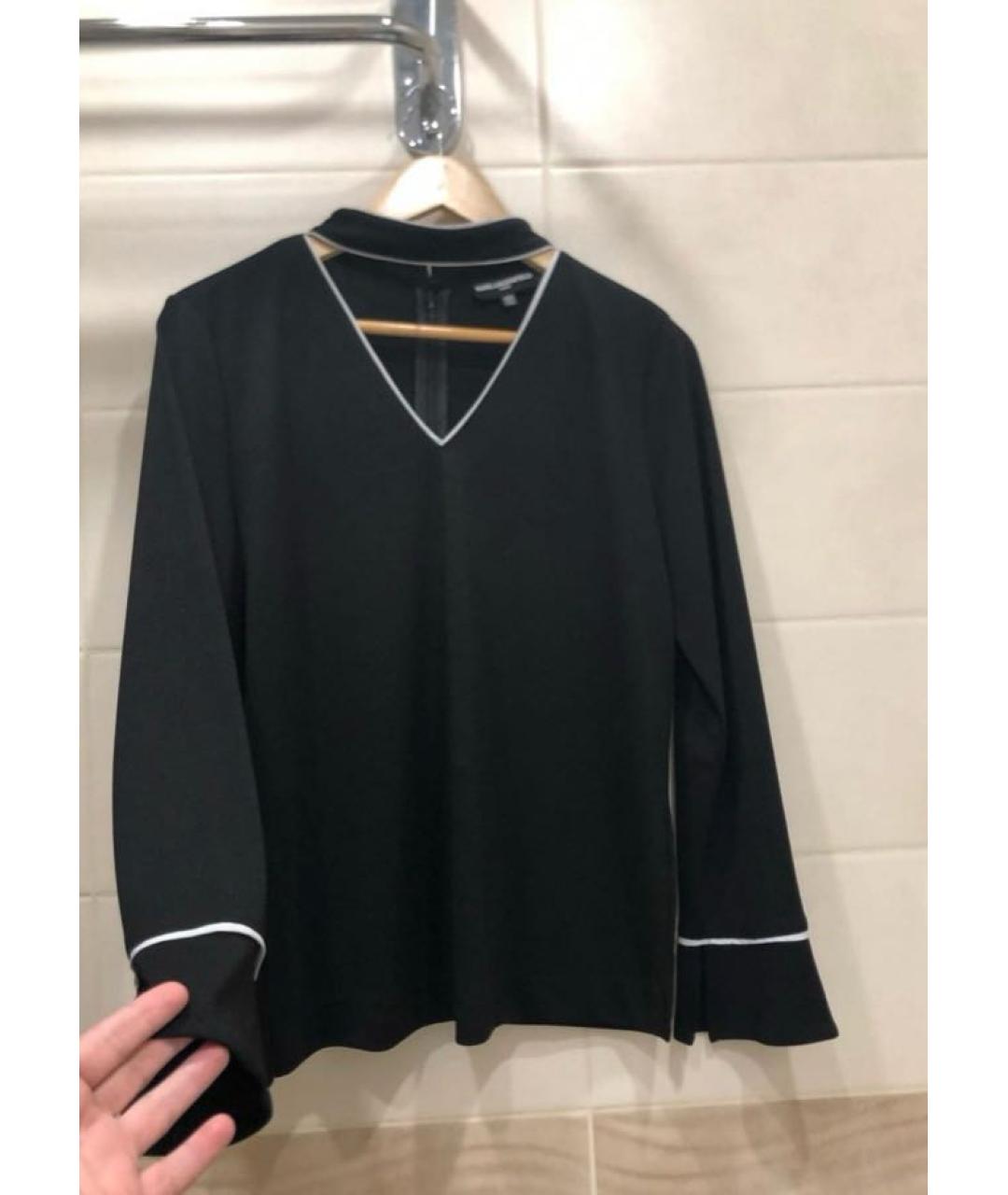 KARL LAGERFELD Черная полиэстеровая блузы, фото 9