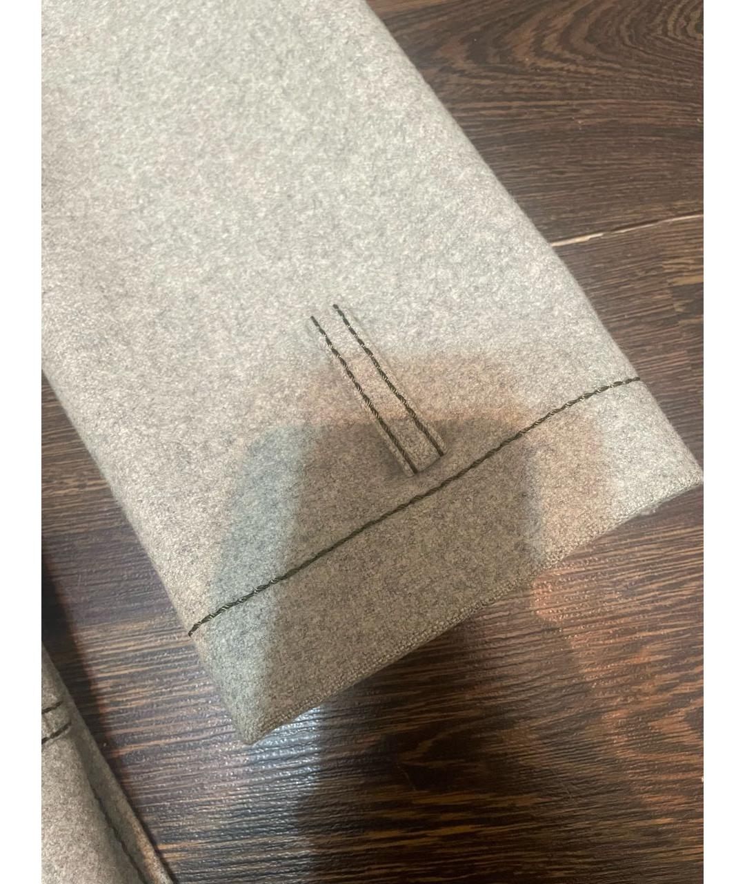 CHRISTIAN DIOR Серое шерстяное пальто, фото 7