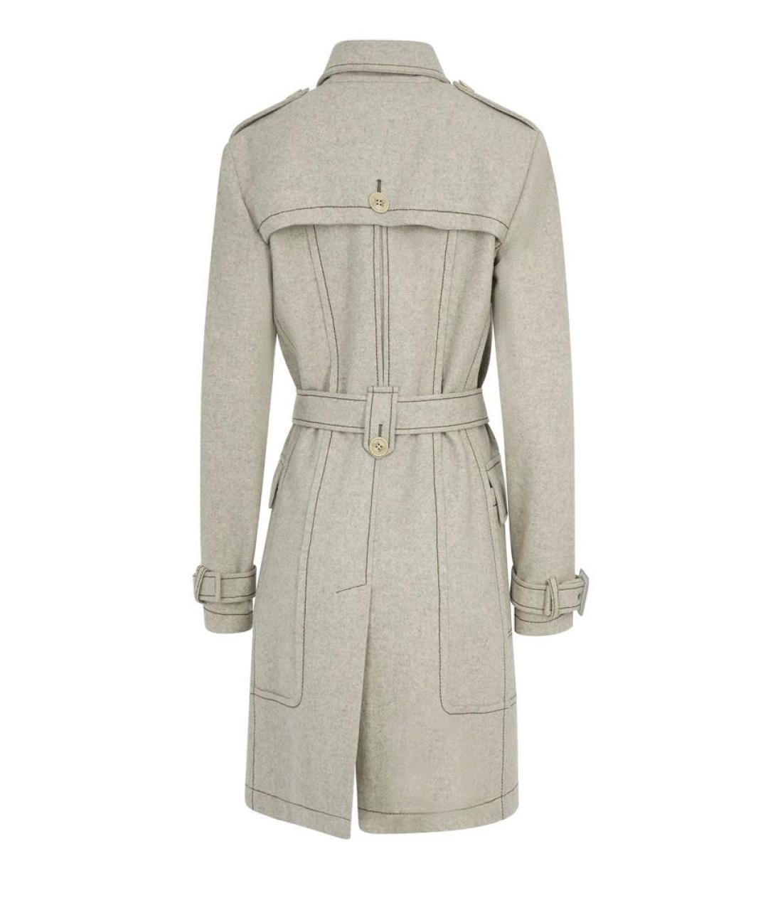 CHRISTIAN DIOR Серое шерстяное пальто, фото 2