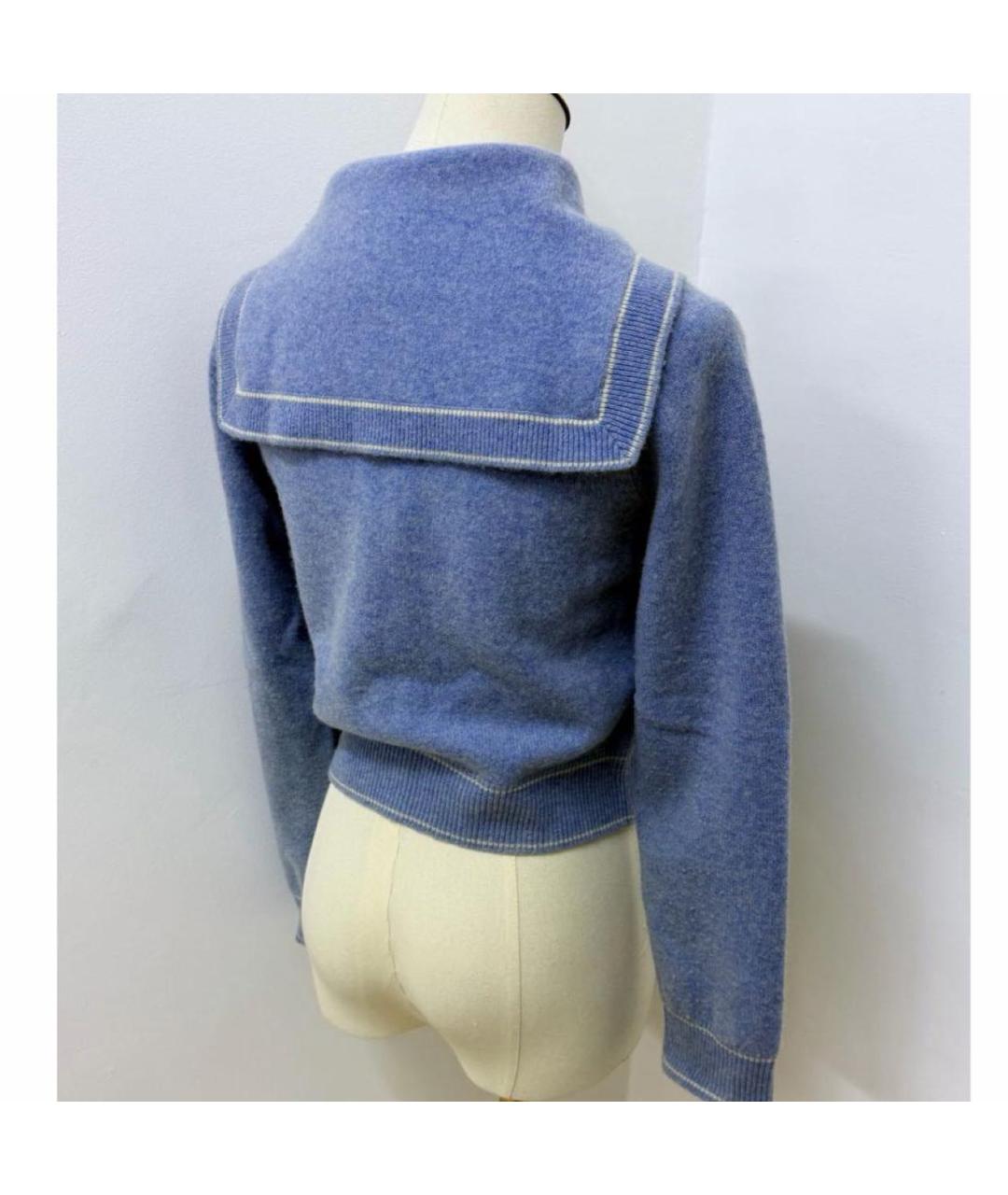 SANDRO Голубой шерстяной кардиган, фото 2