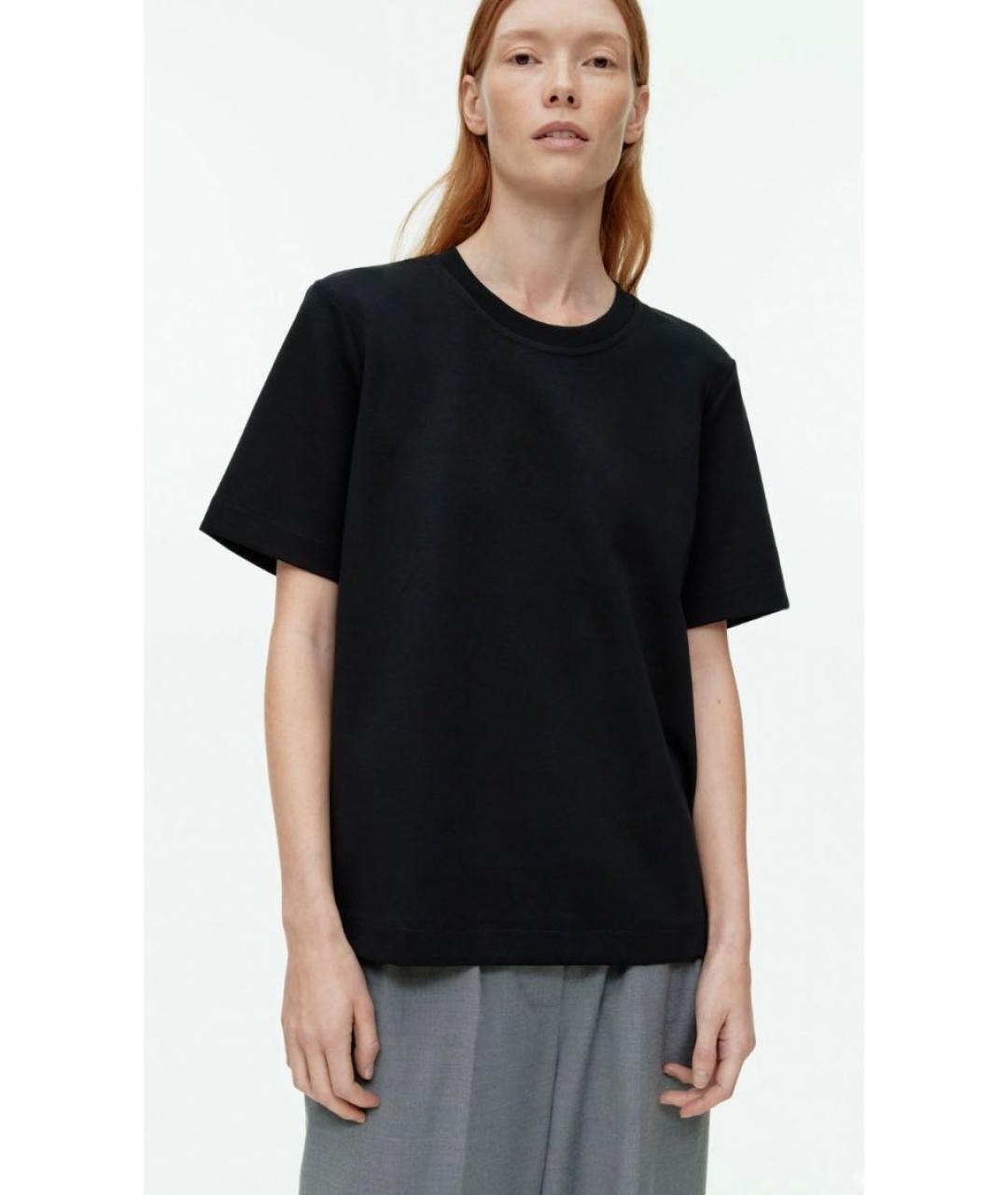 ARKET Черная хлопковая футболка, фото 5