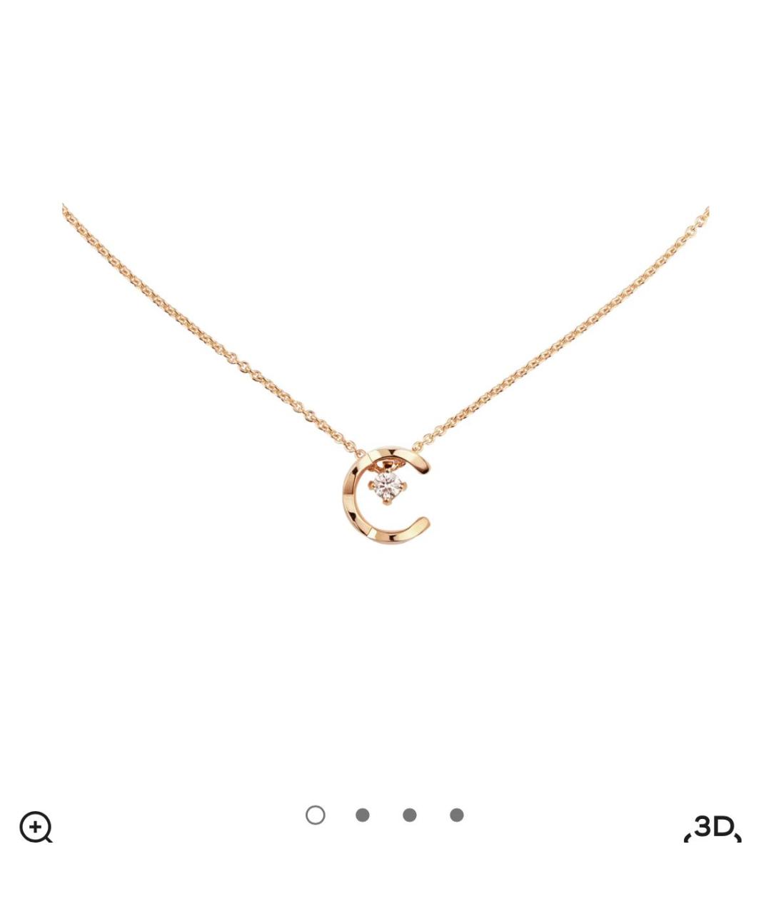 CHANEL Бежевое колье из розового золота, фото 5