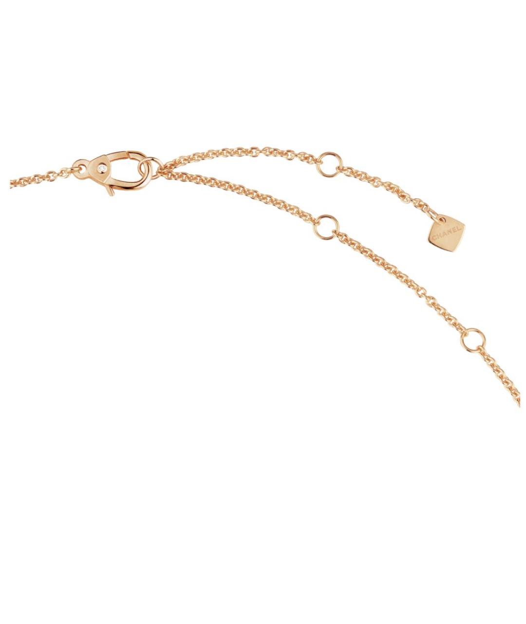 CHANEL Бежевое колье из розового золота, фото 4