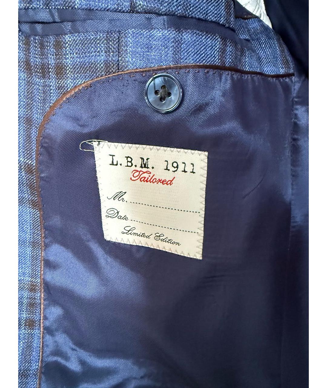 KITON Синий шерстяной пиджак, фото 4