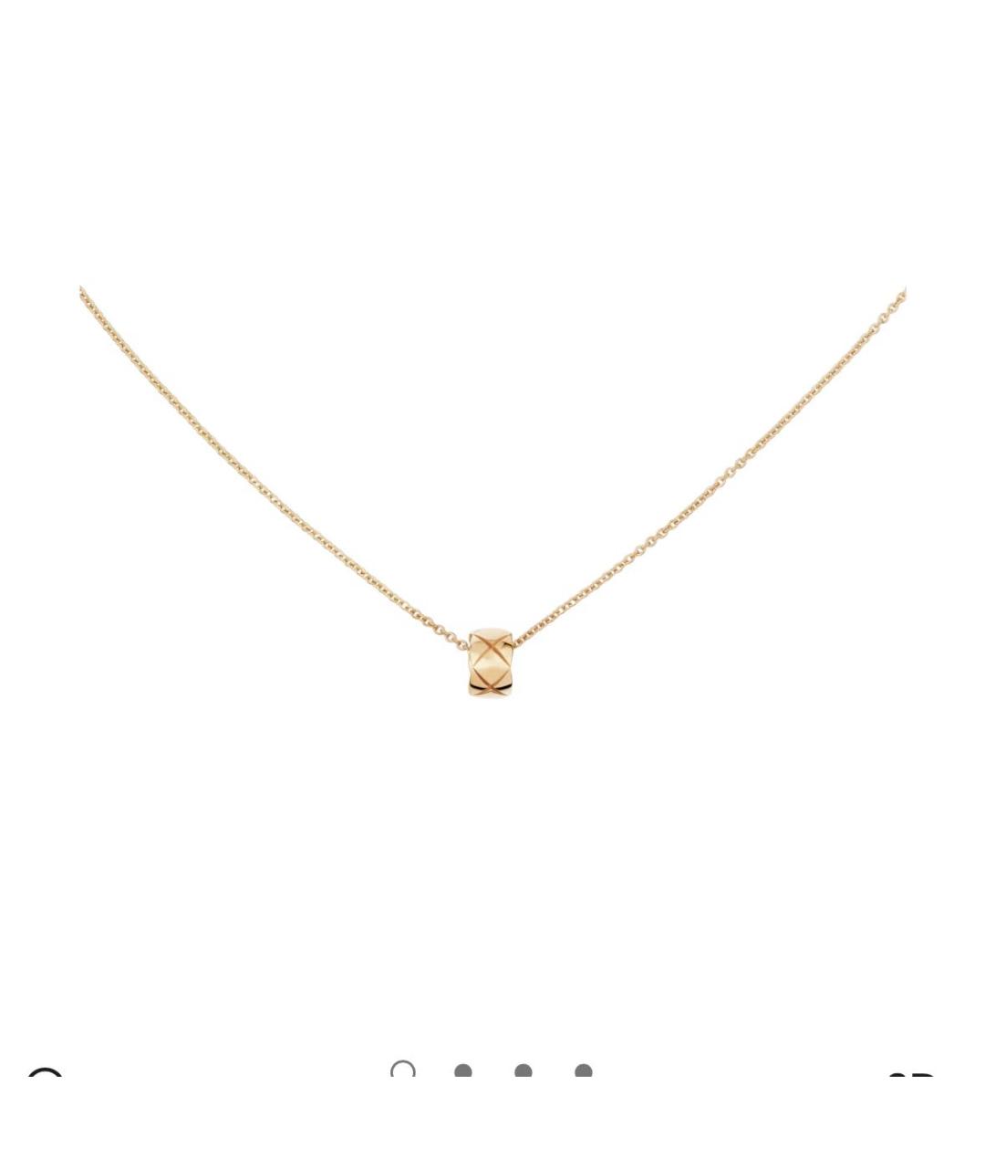 CHANEL Бежевое колье из розового золота, фото 5