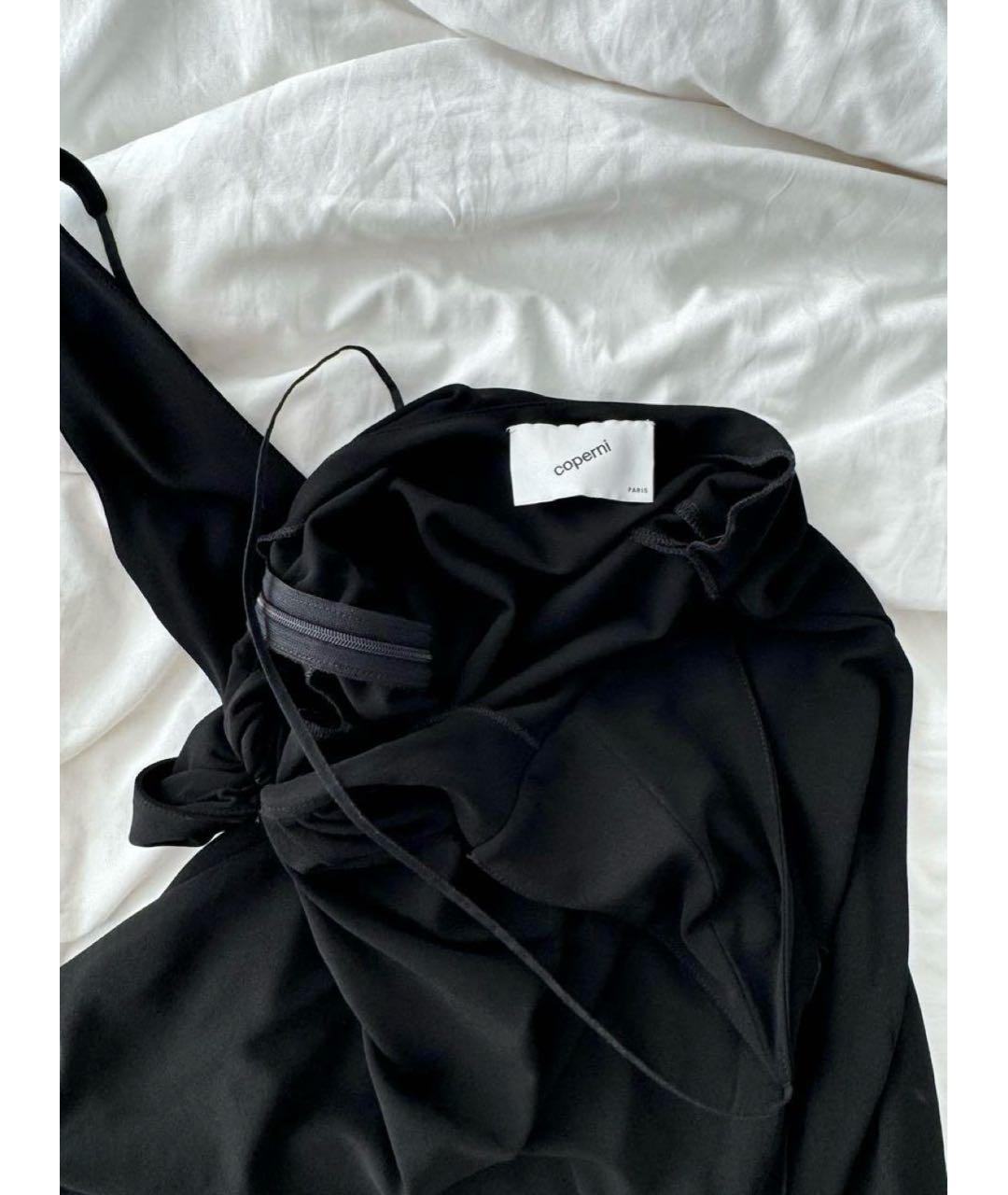 COPERNI Черное вискозное коктейльное платье, фото 4
