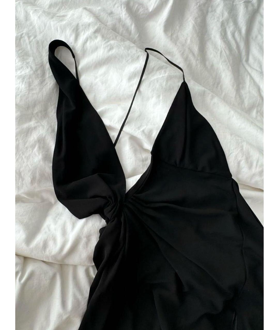 COPERNI Черное вискозное коктейльное платье, фото 3