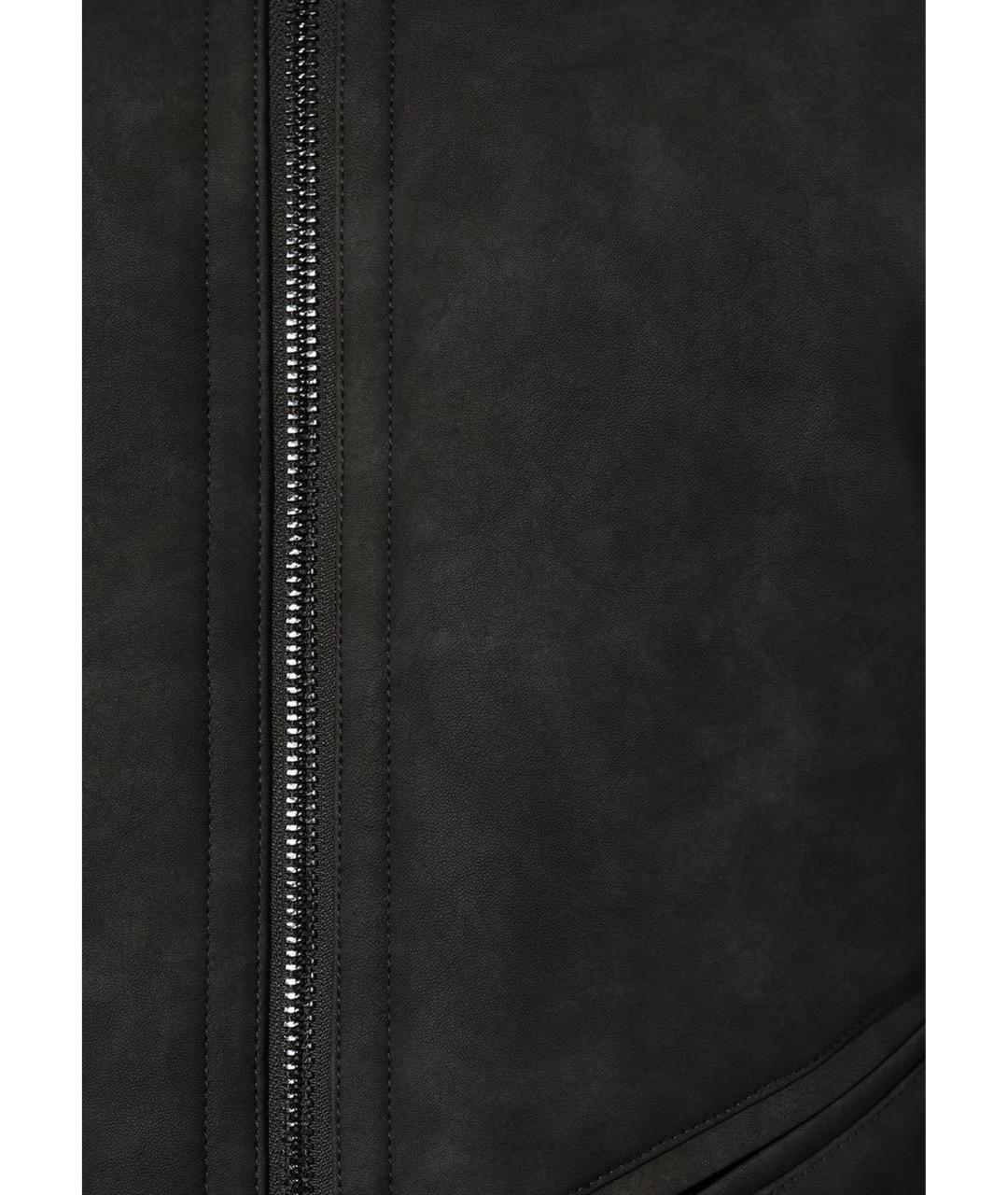 ICEBERG Черная полиэстеровая дубленка/шуба, фото 6