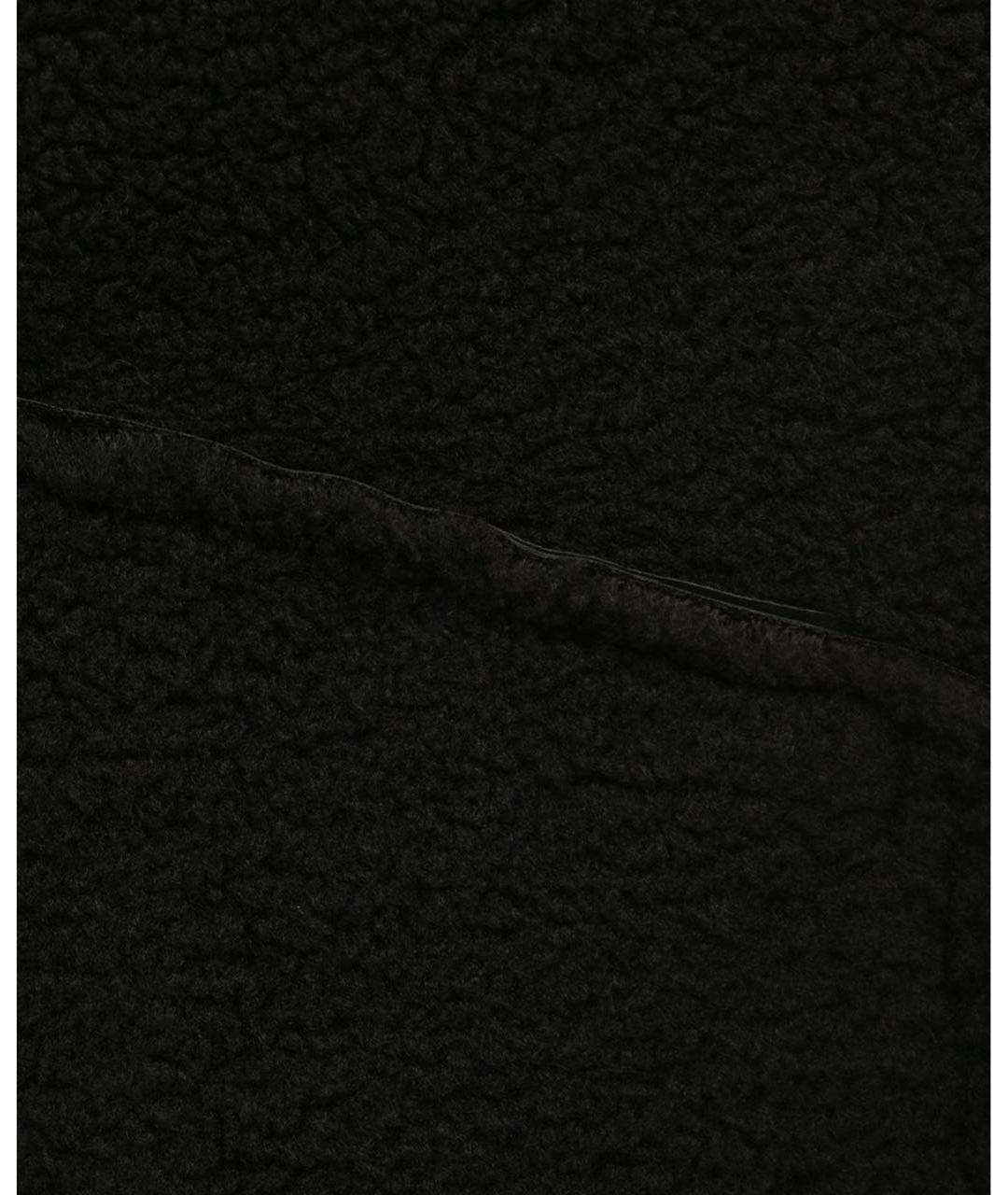 ICEBERG Черная полиэстеровая дубленка/шуба, фото 5