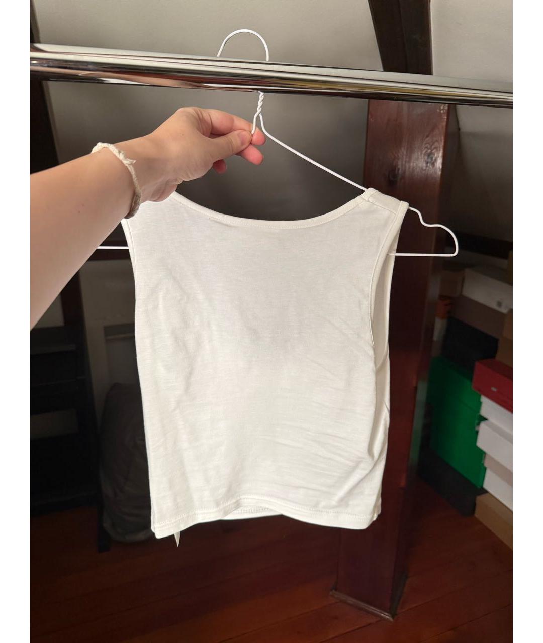 GCDS Белая хлопковая майка, фото 8