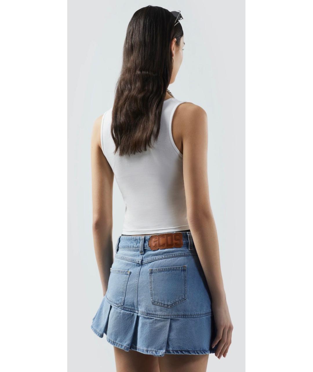 GCDS Белая хлопковая майка, фото 5