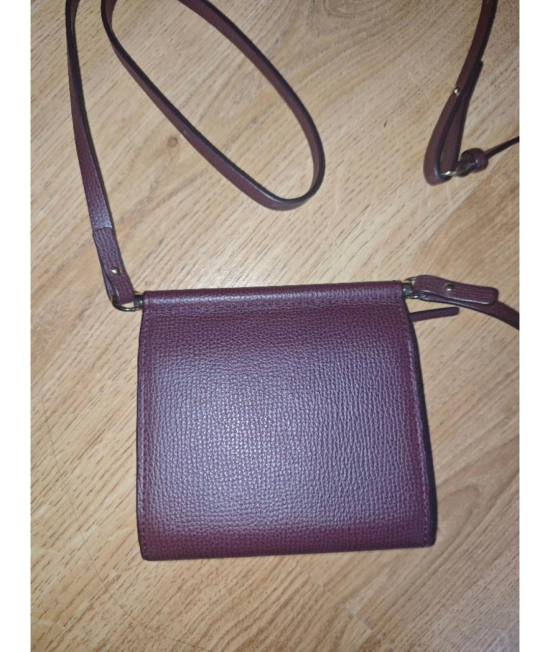 POLENE Бордовый кожаный кошелек, фото 3