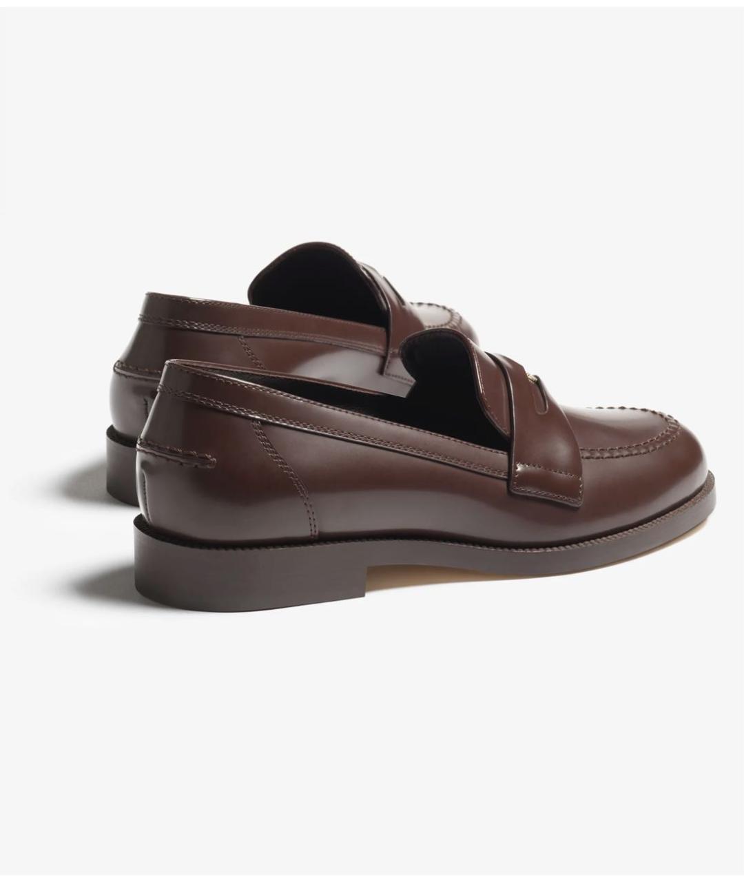 CHANEL Коричневые кожаные мокасины, фото 4