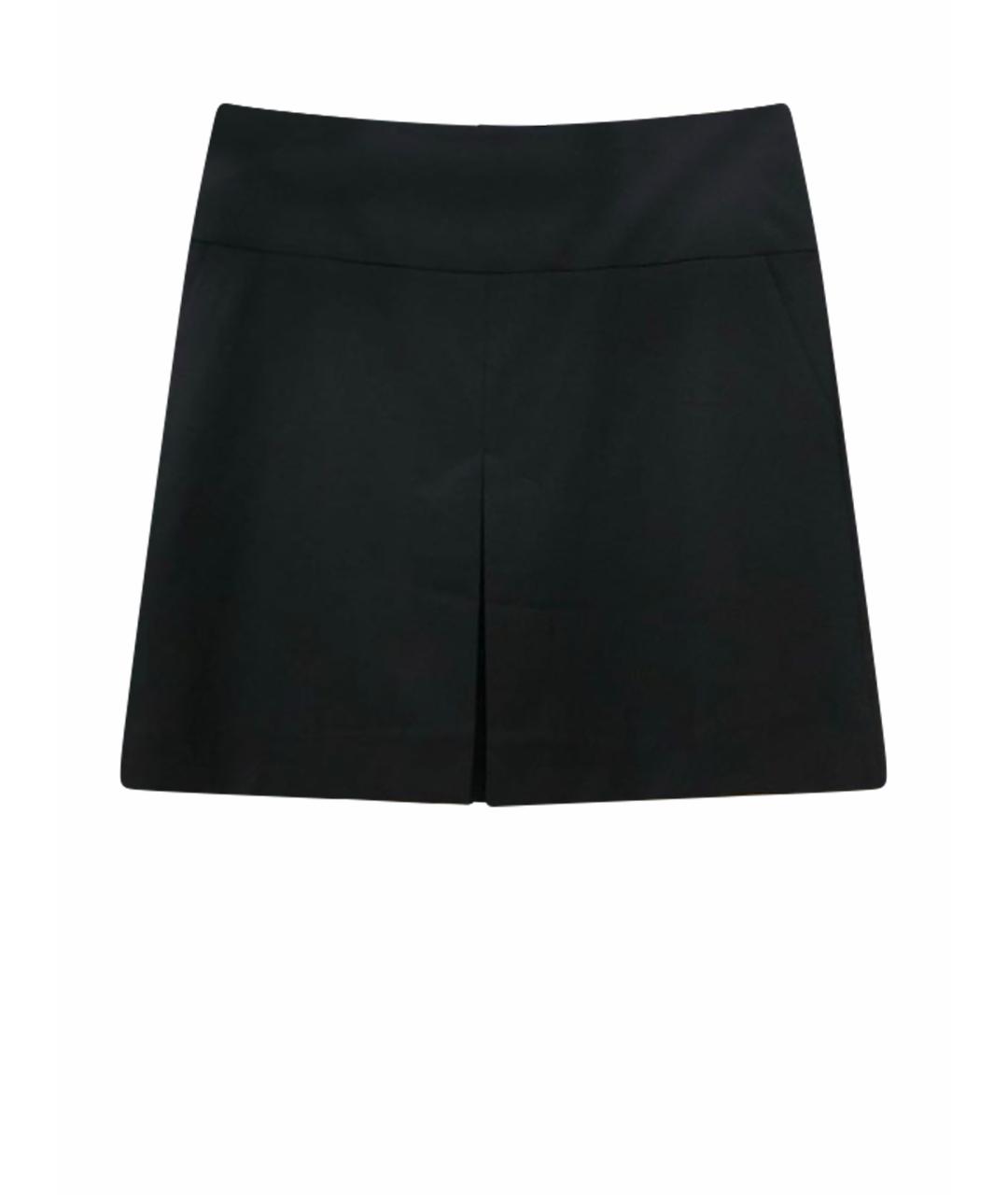 COACH Черная шерстяная юбка мини, фото 1