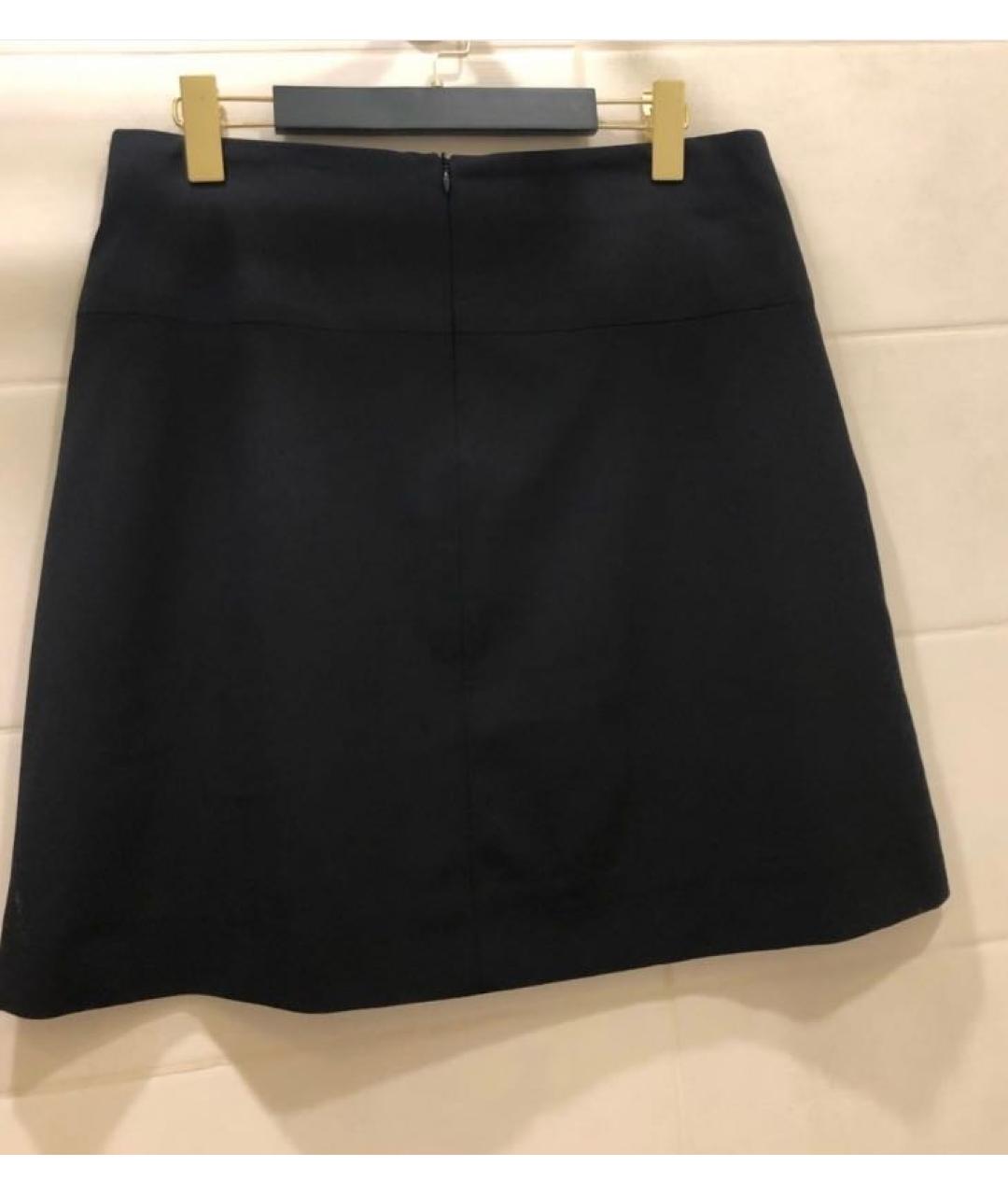 COACH Черная шерстяная юбка мини, фото 3