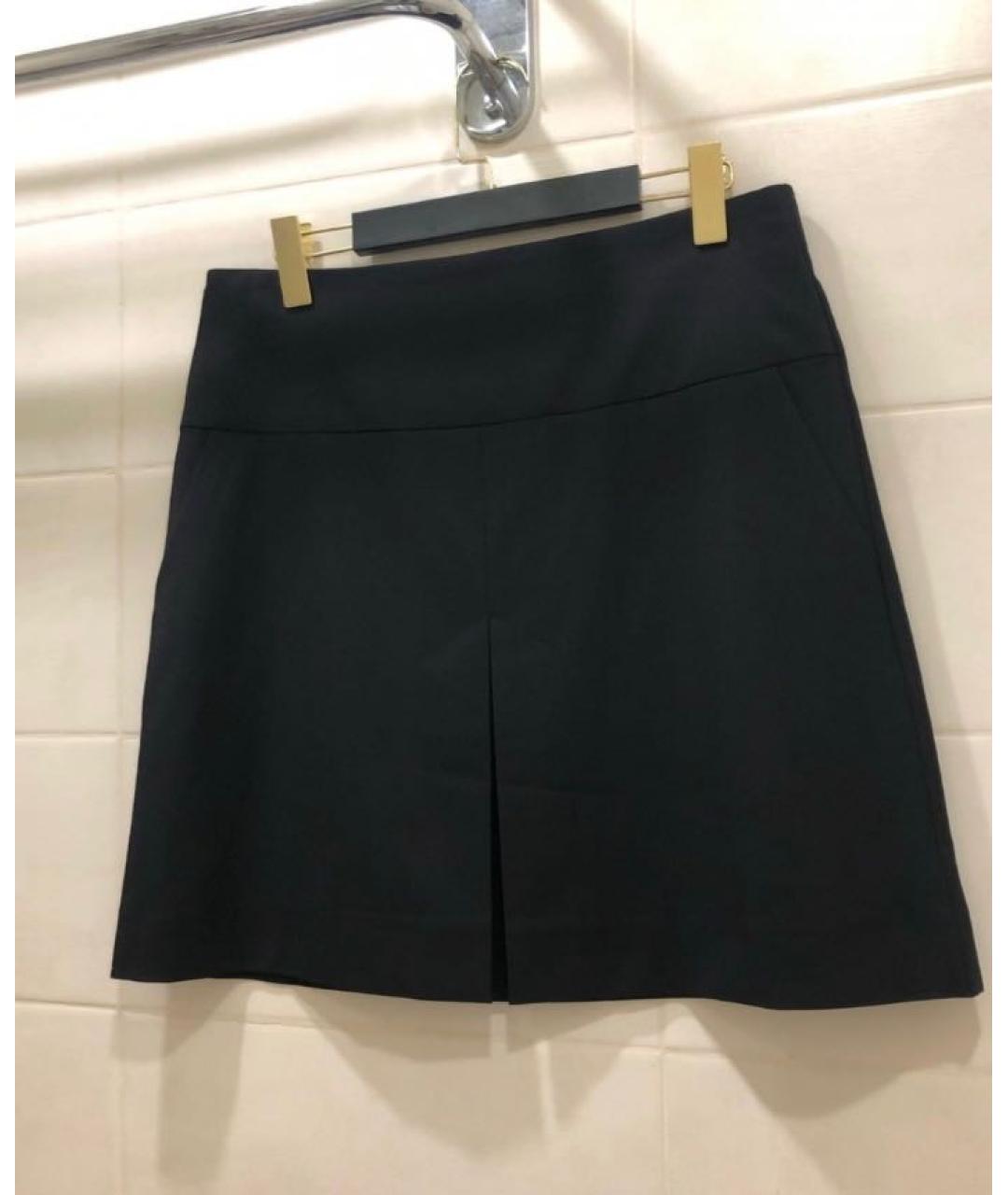 COACH Черная шерстяная юбка мини, фото 9