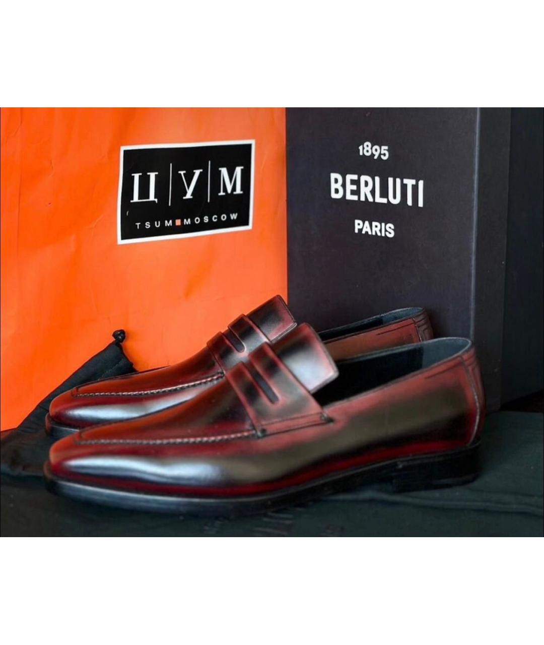 BERLUTI Мульти кожаные лоферы, фото 4