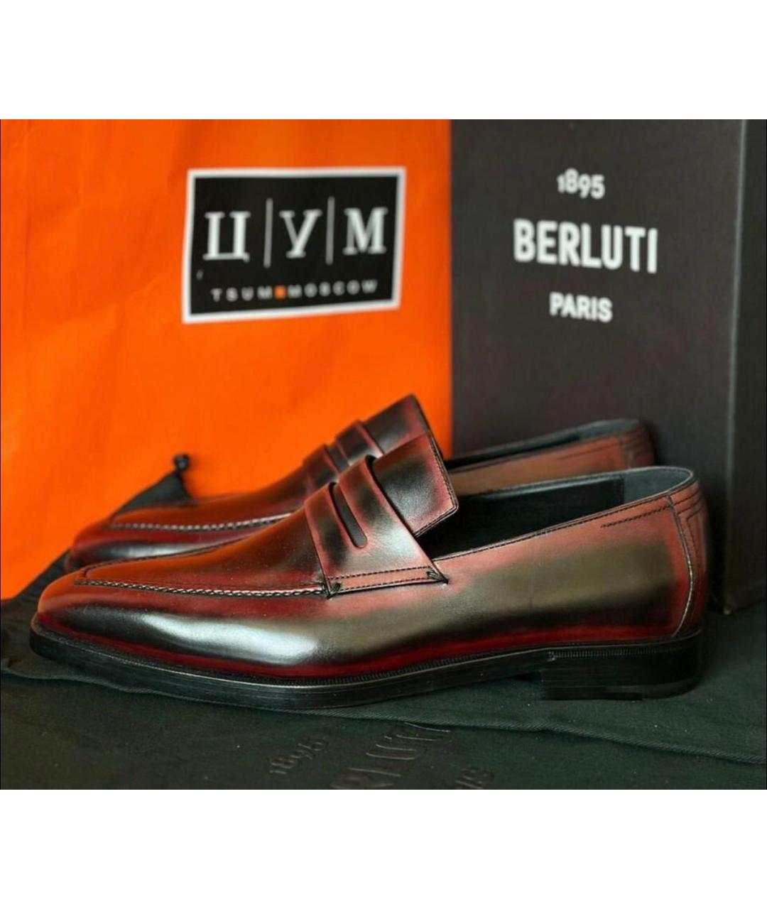 BERLUTI Мульти кожаные лоферы, фото 8