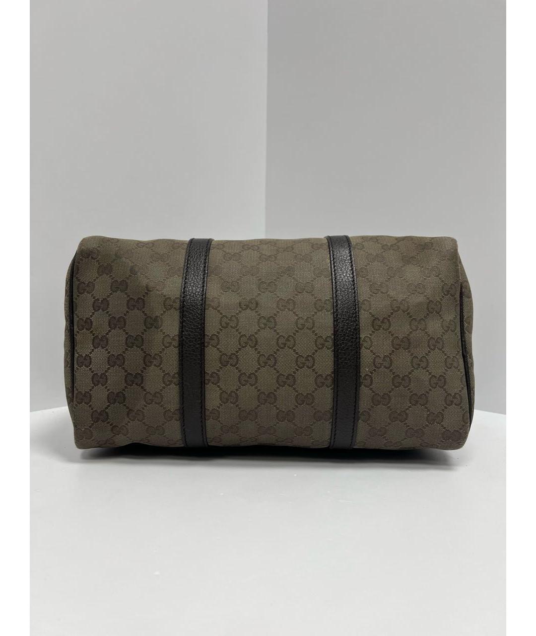 GUCCI Бежевая кожаная сумка с короткими ручками, фото 7